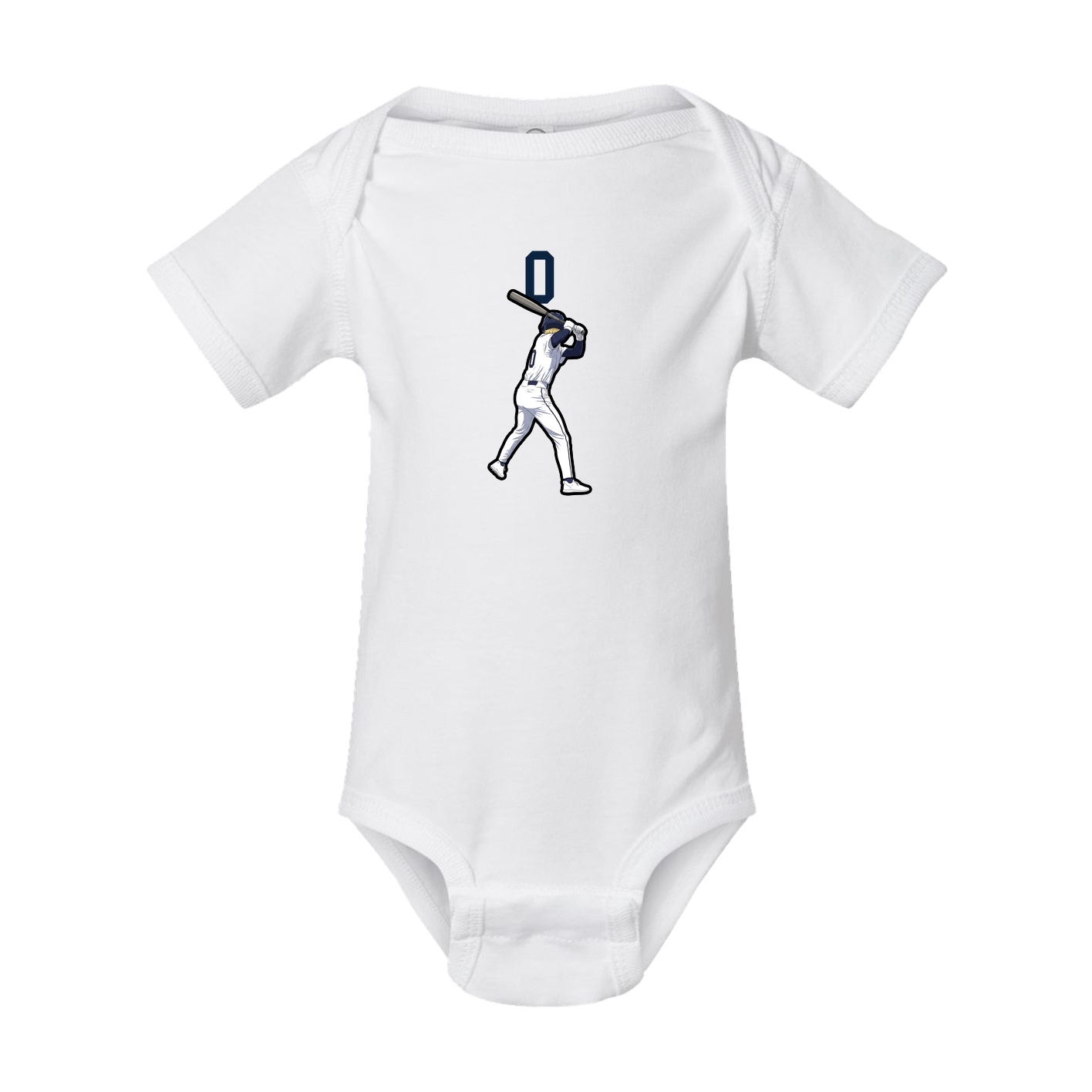 Baby Onesie — Number Top in White