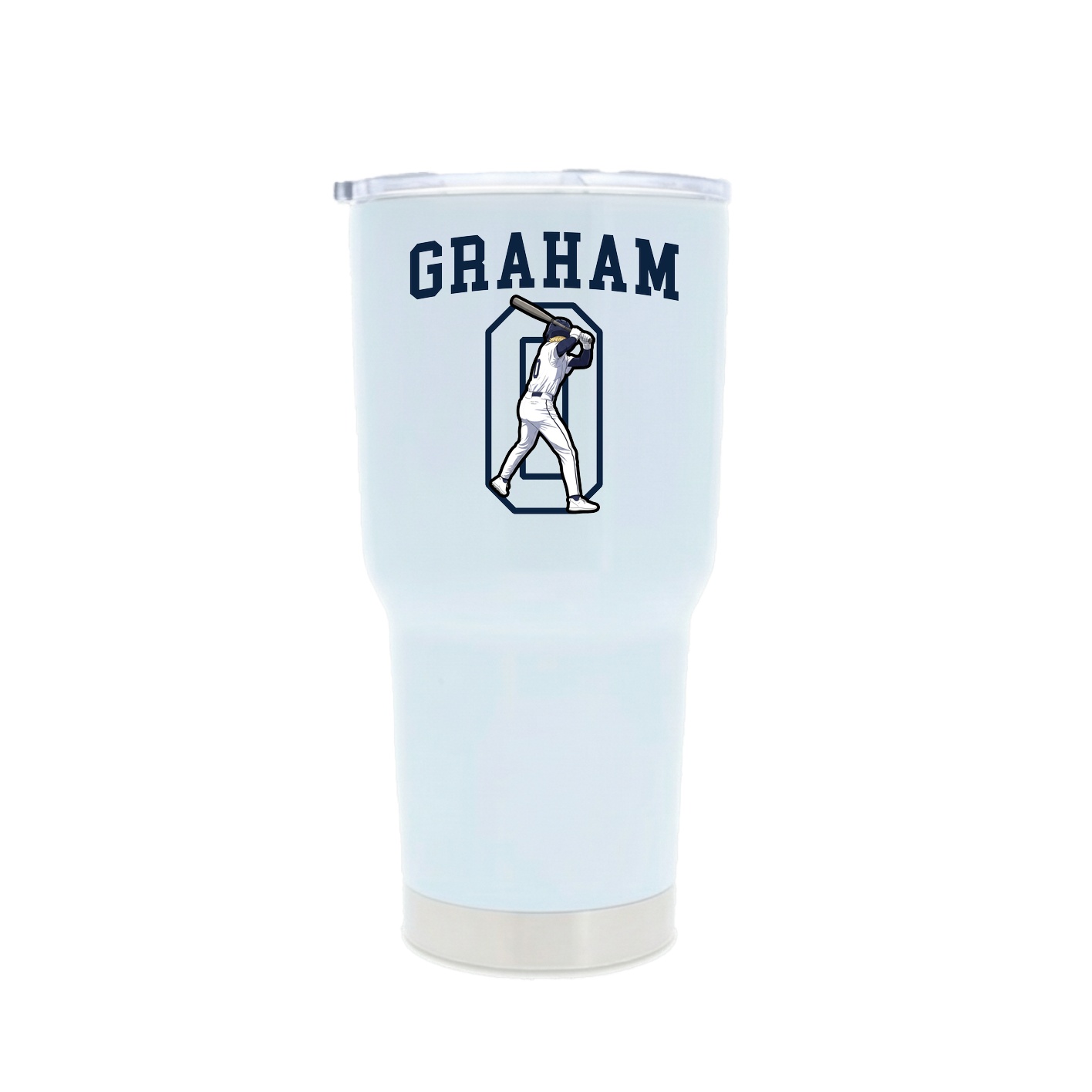 30oz Stainless Steel Tumbler — Shirsey in White