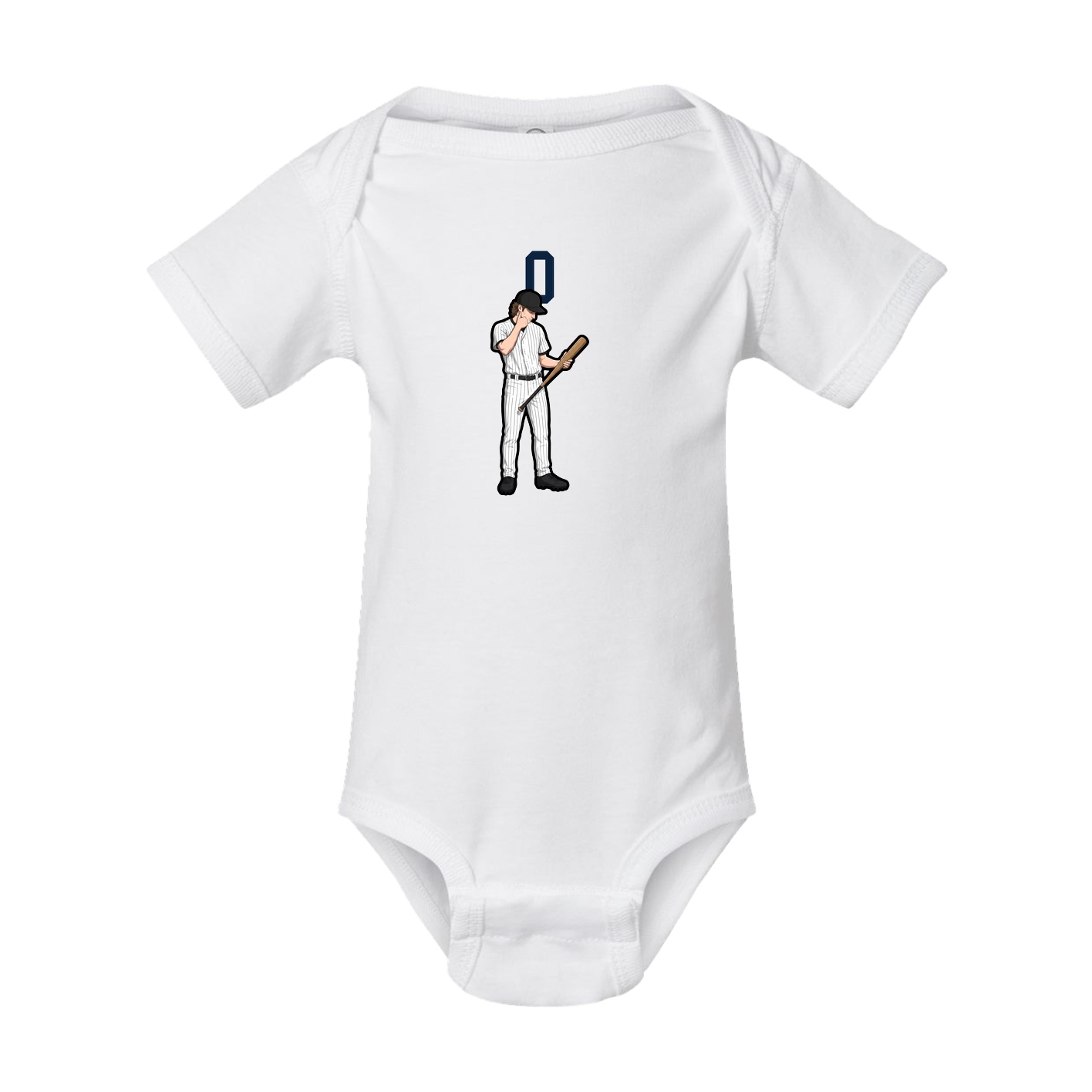 Baby Onesie — Number Top in White
