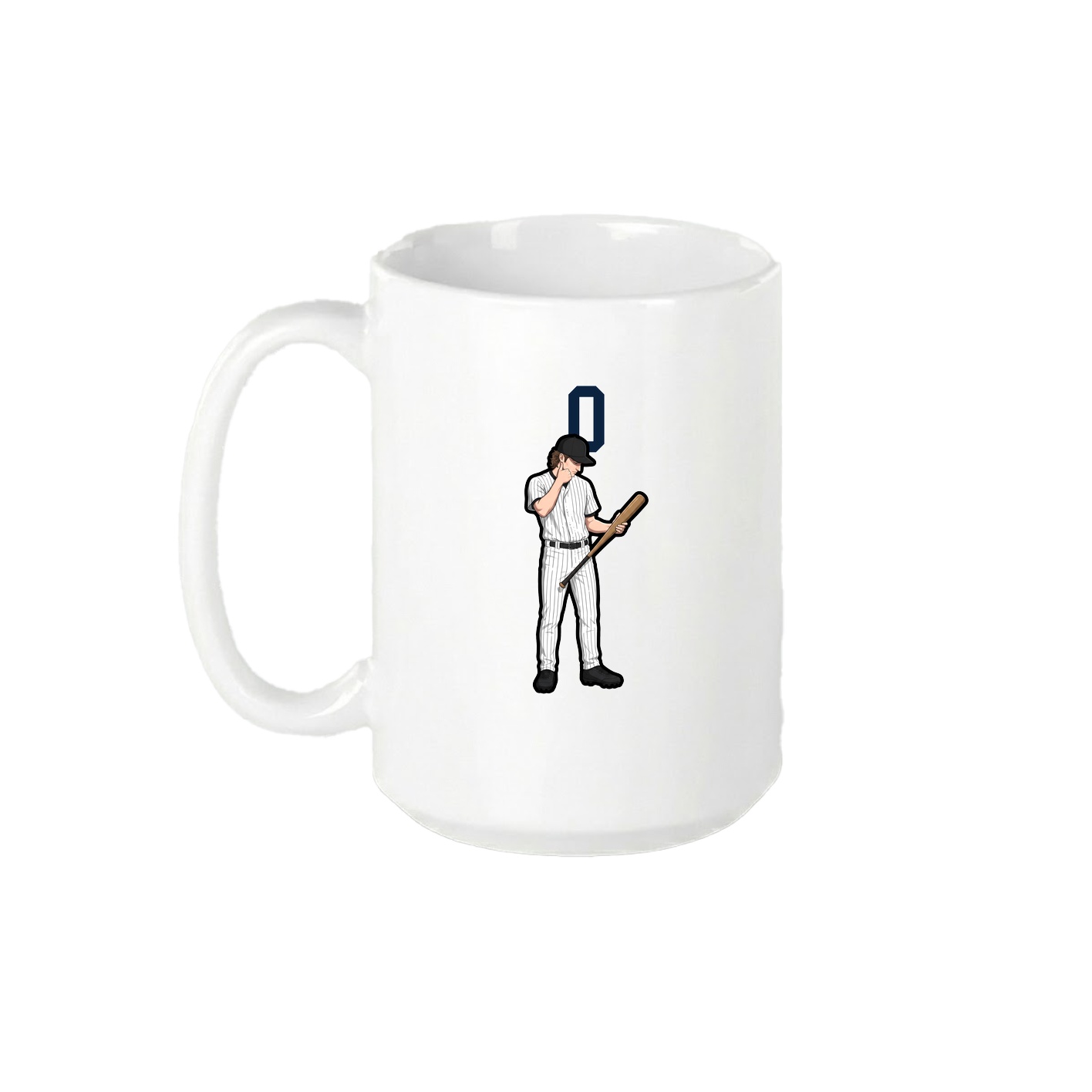 15oz Coffee Mug — Number Top in White