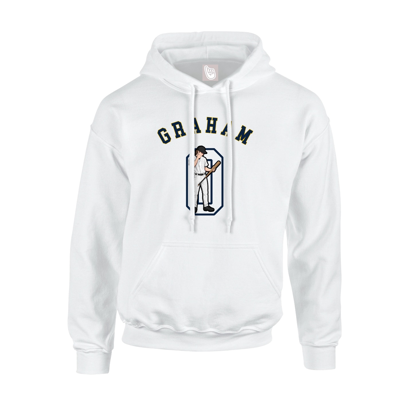 Hoodie — Shirsey Arch in White