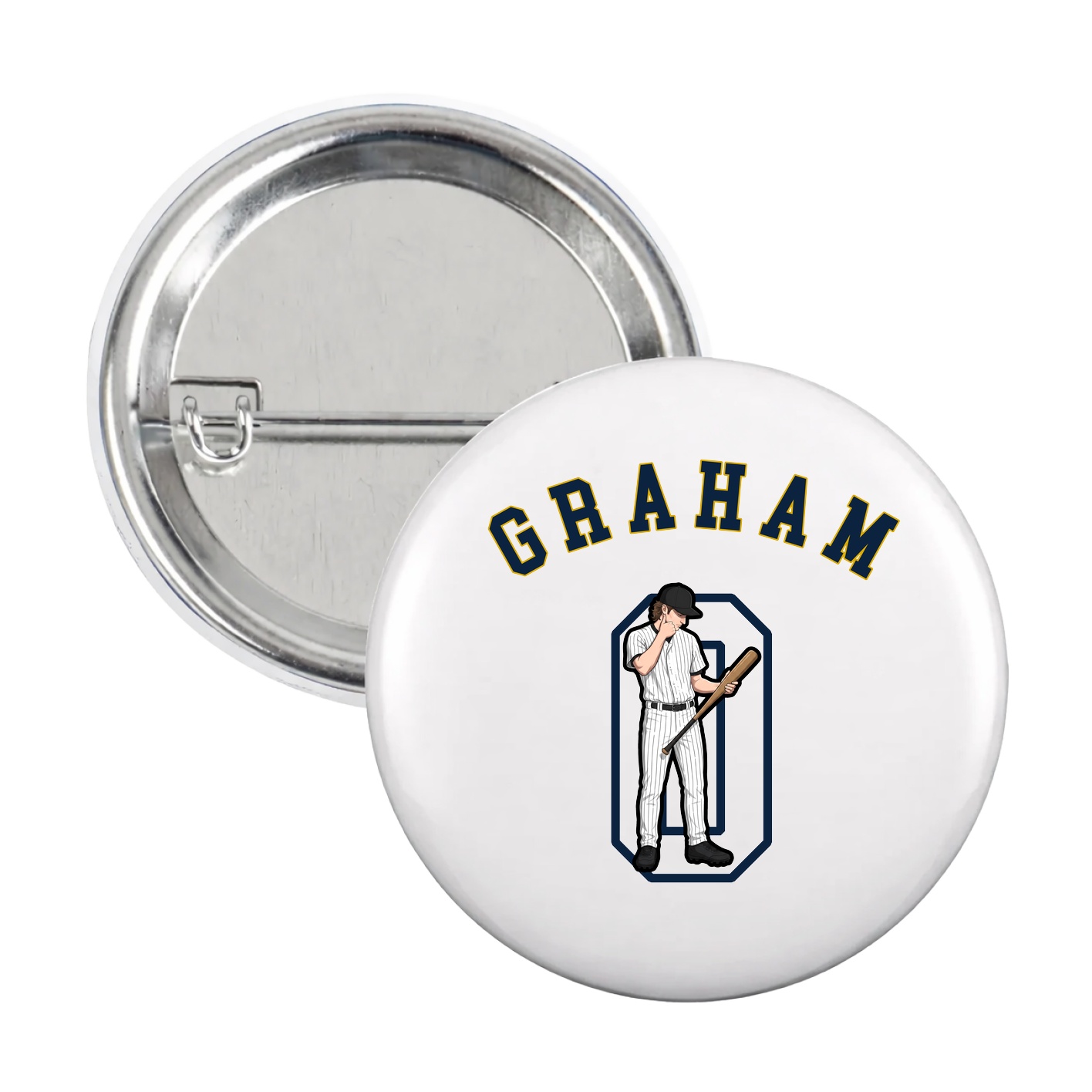 Game Day Button — Shirsey Arch in White