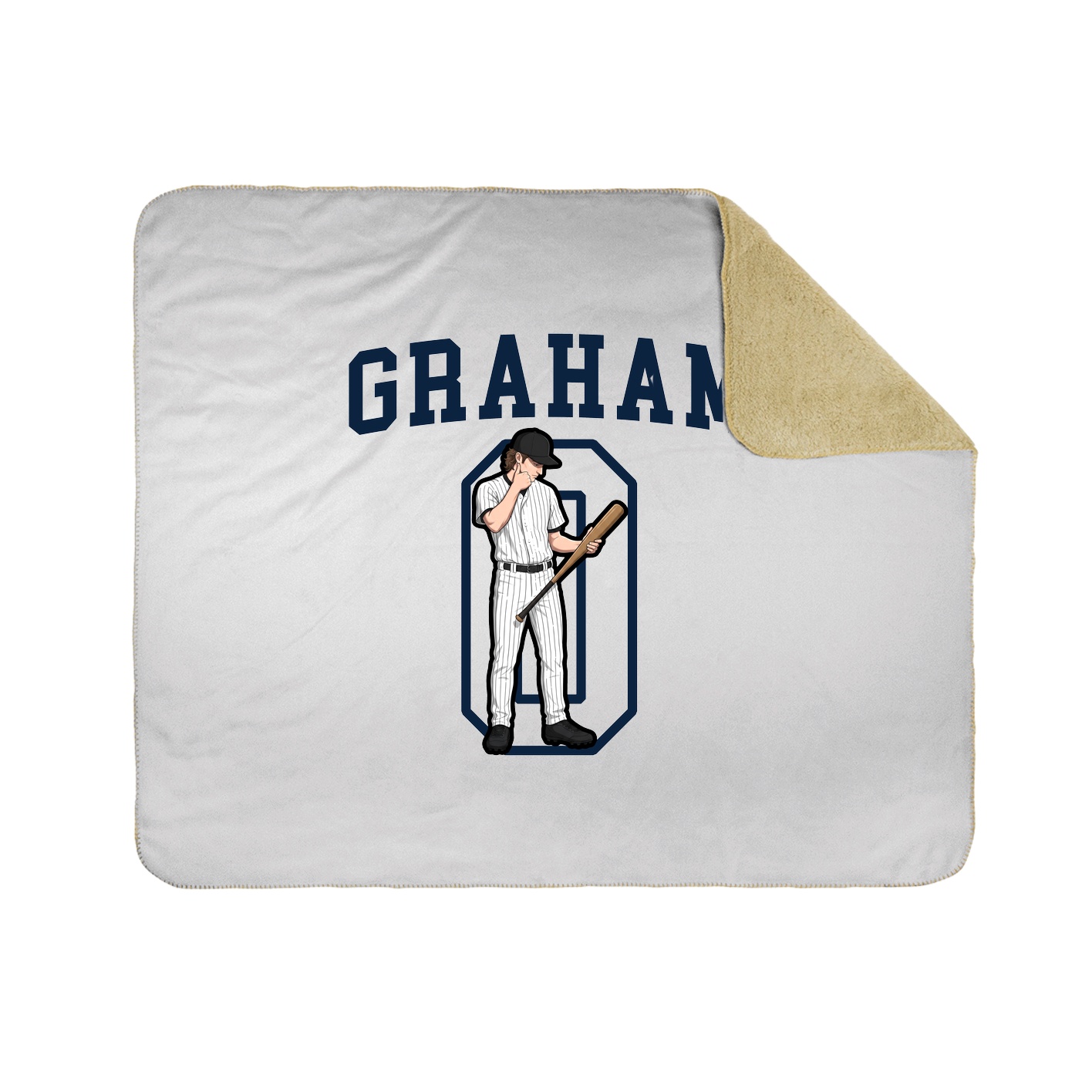 Throw Blanket — Shirsey in White