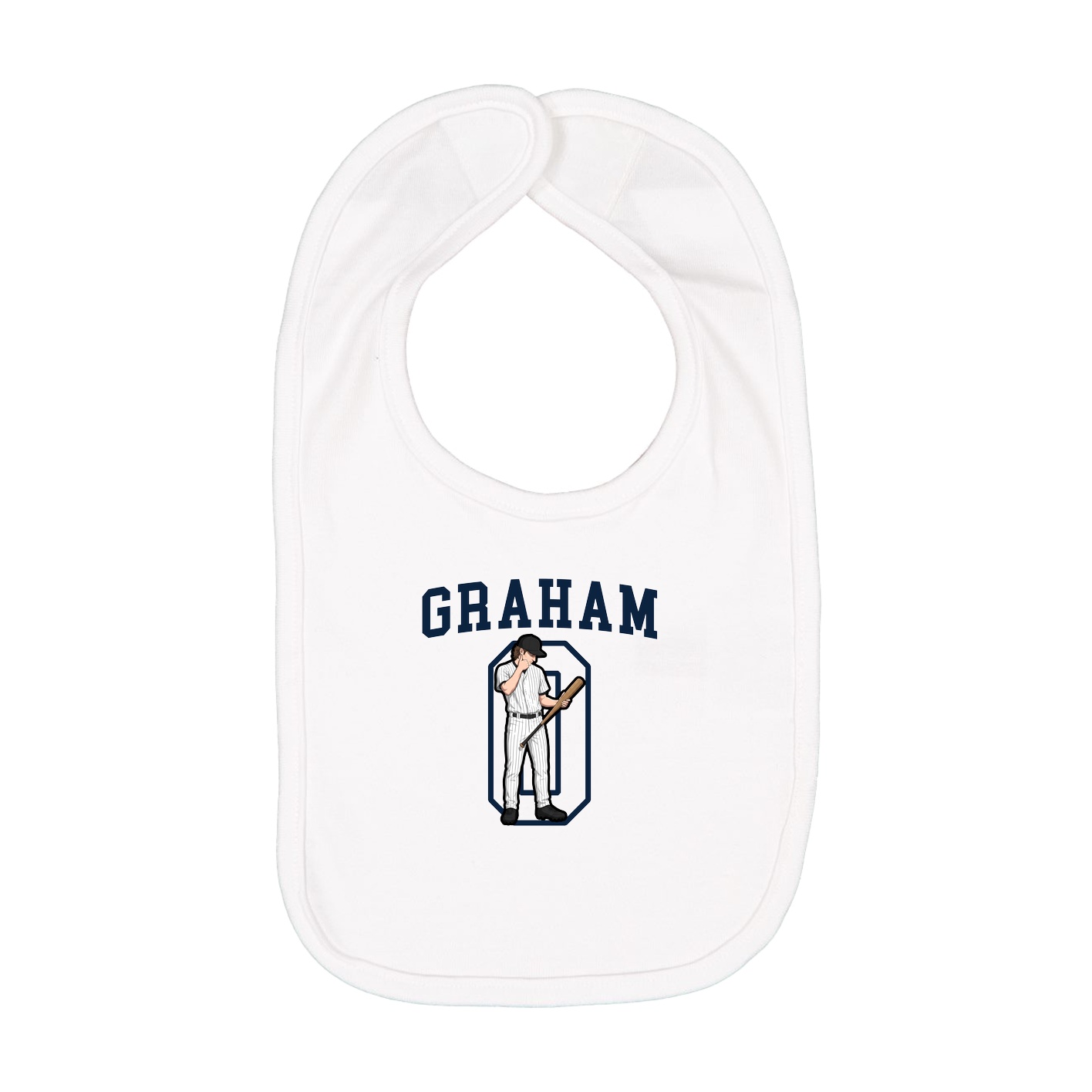 Infant Bib — Shirsey in White