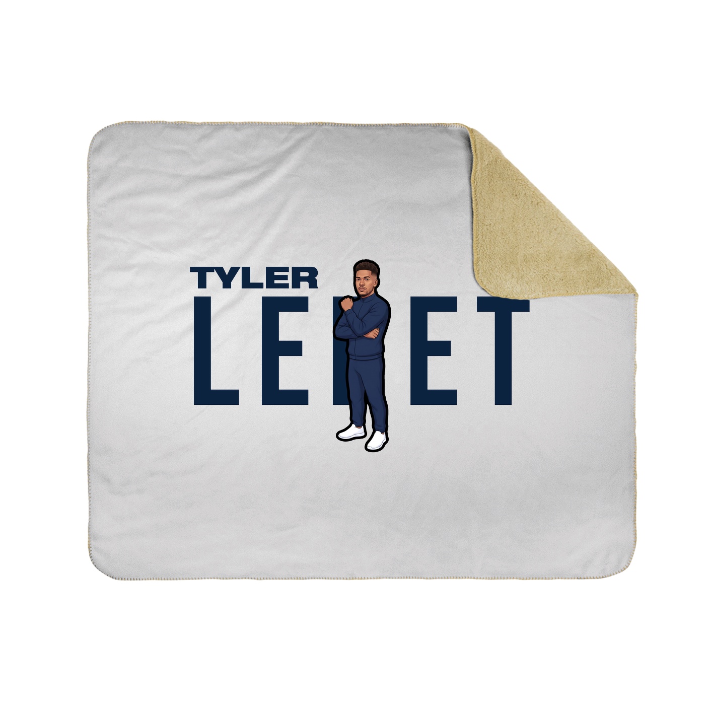 Throw Blanket — Player Name in White