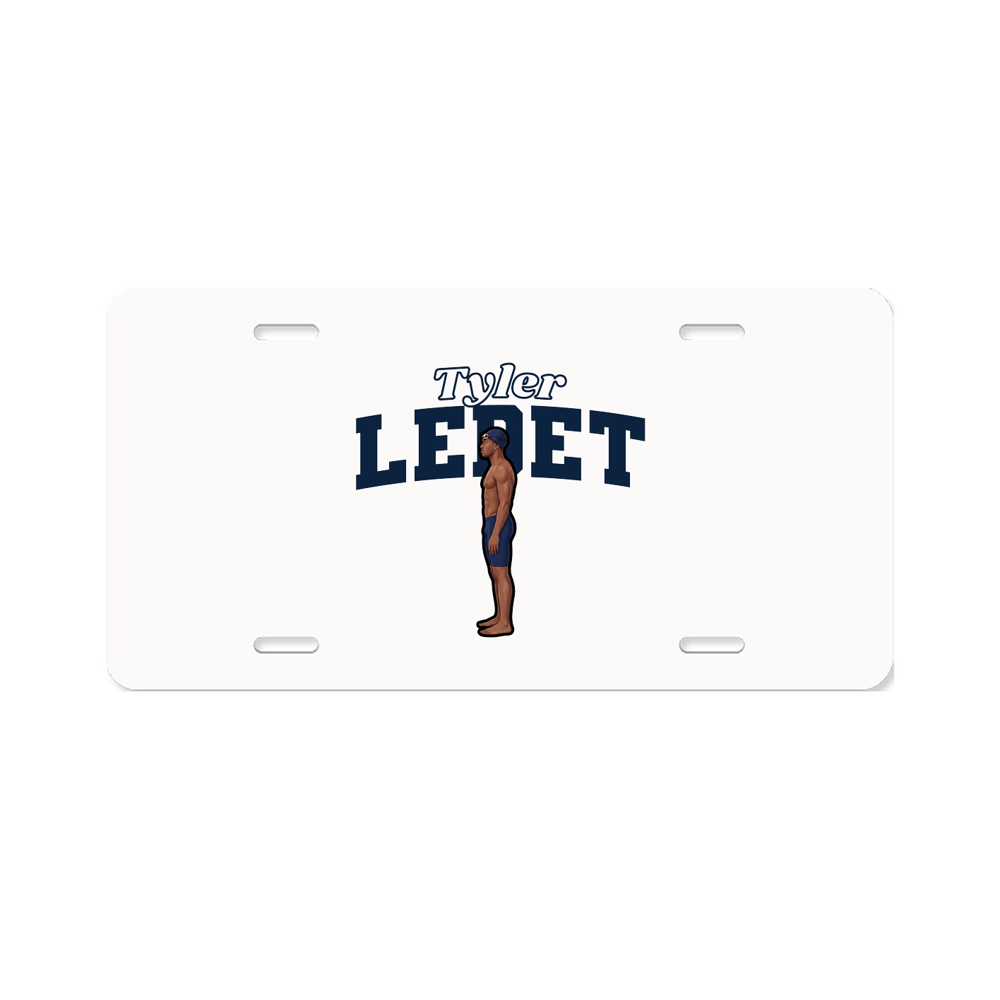 License Plate — Name Arch in Classic