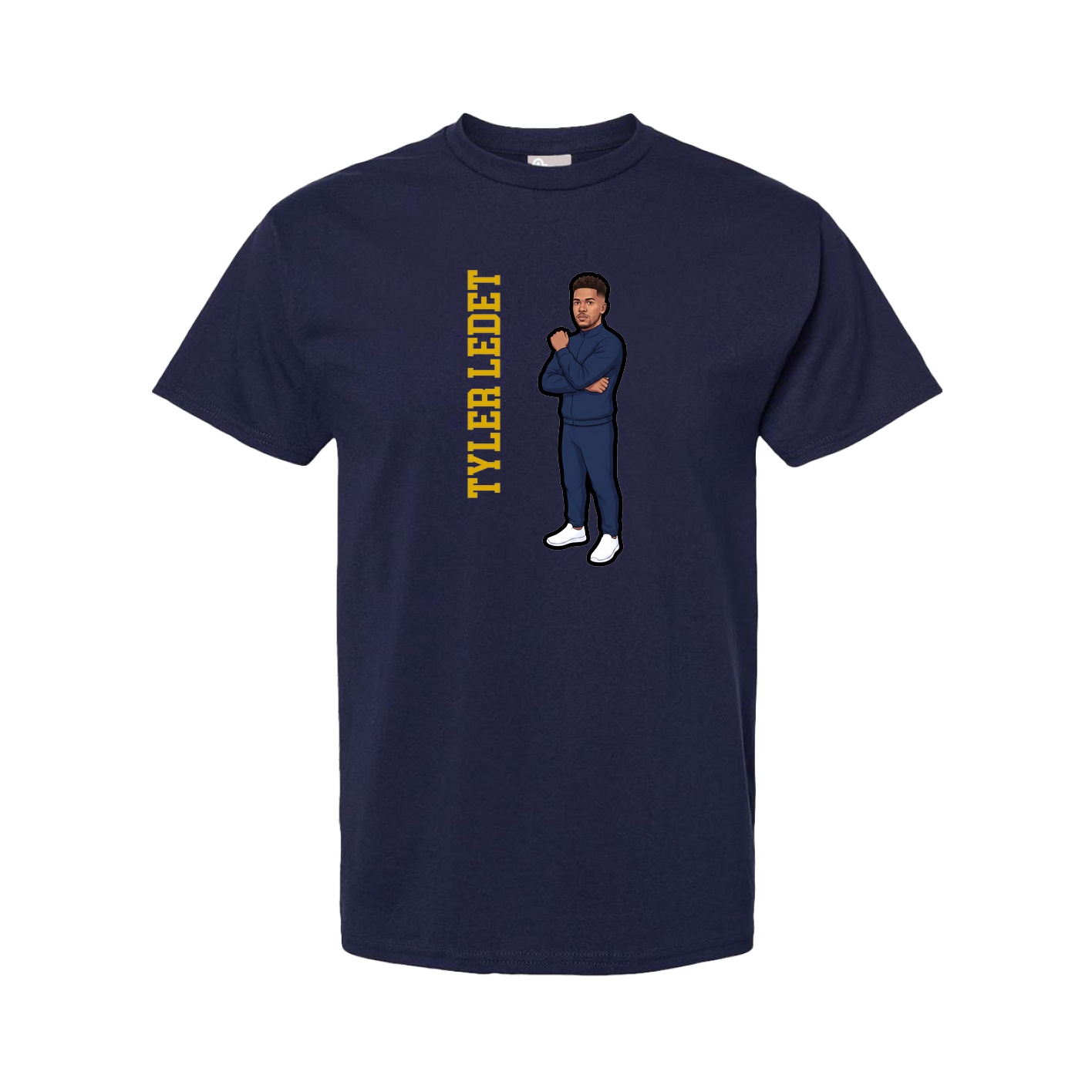 Youth Tee — Name Vertical in Navy