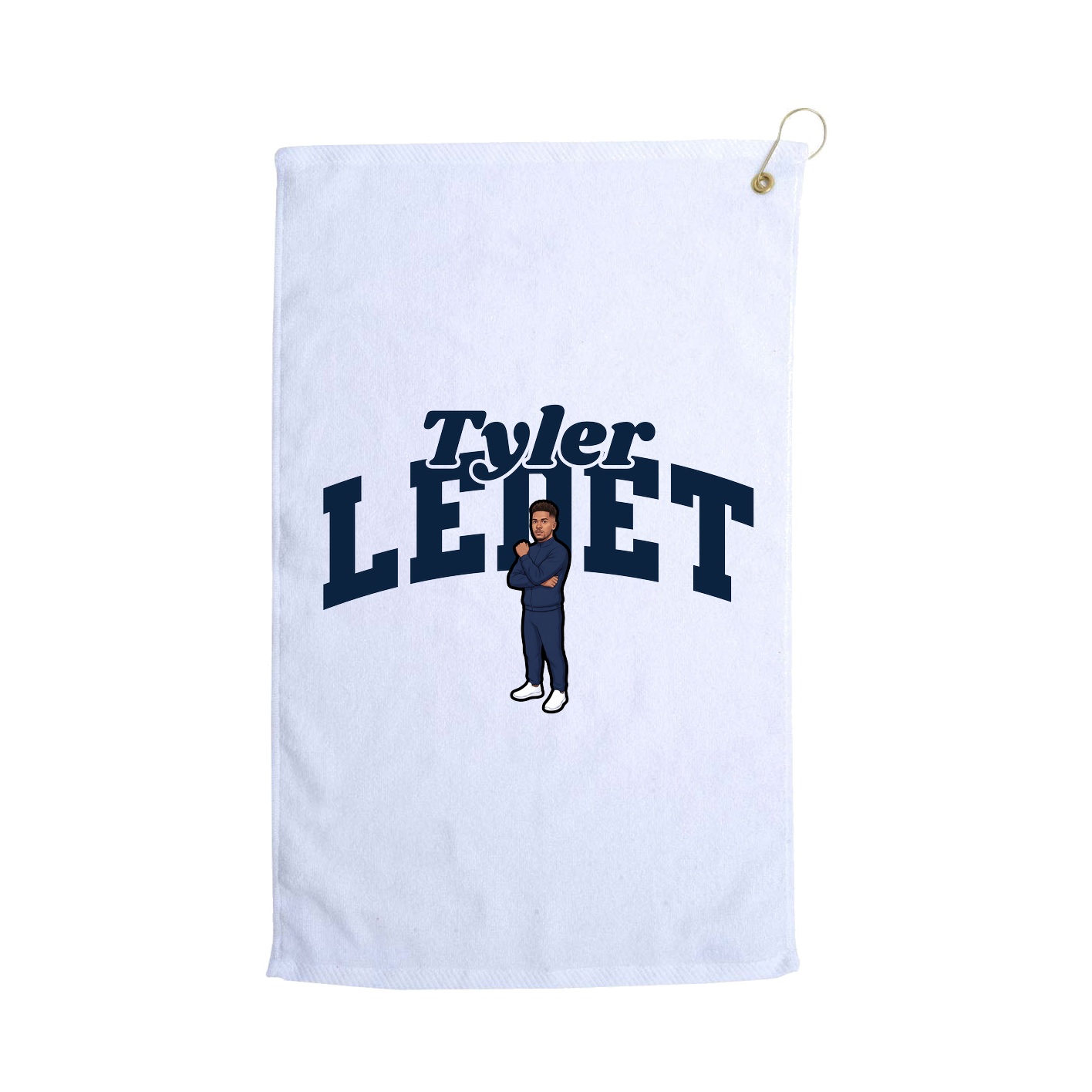 Golf Towel — Signature Arch in White