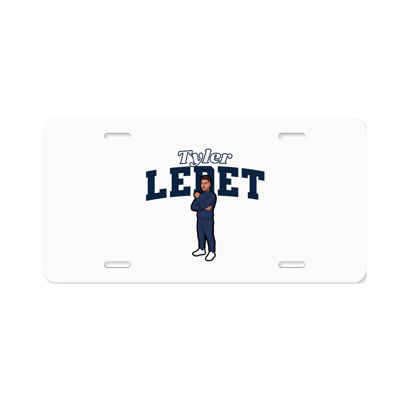 License Plate — Name Arch in Classic