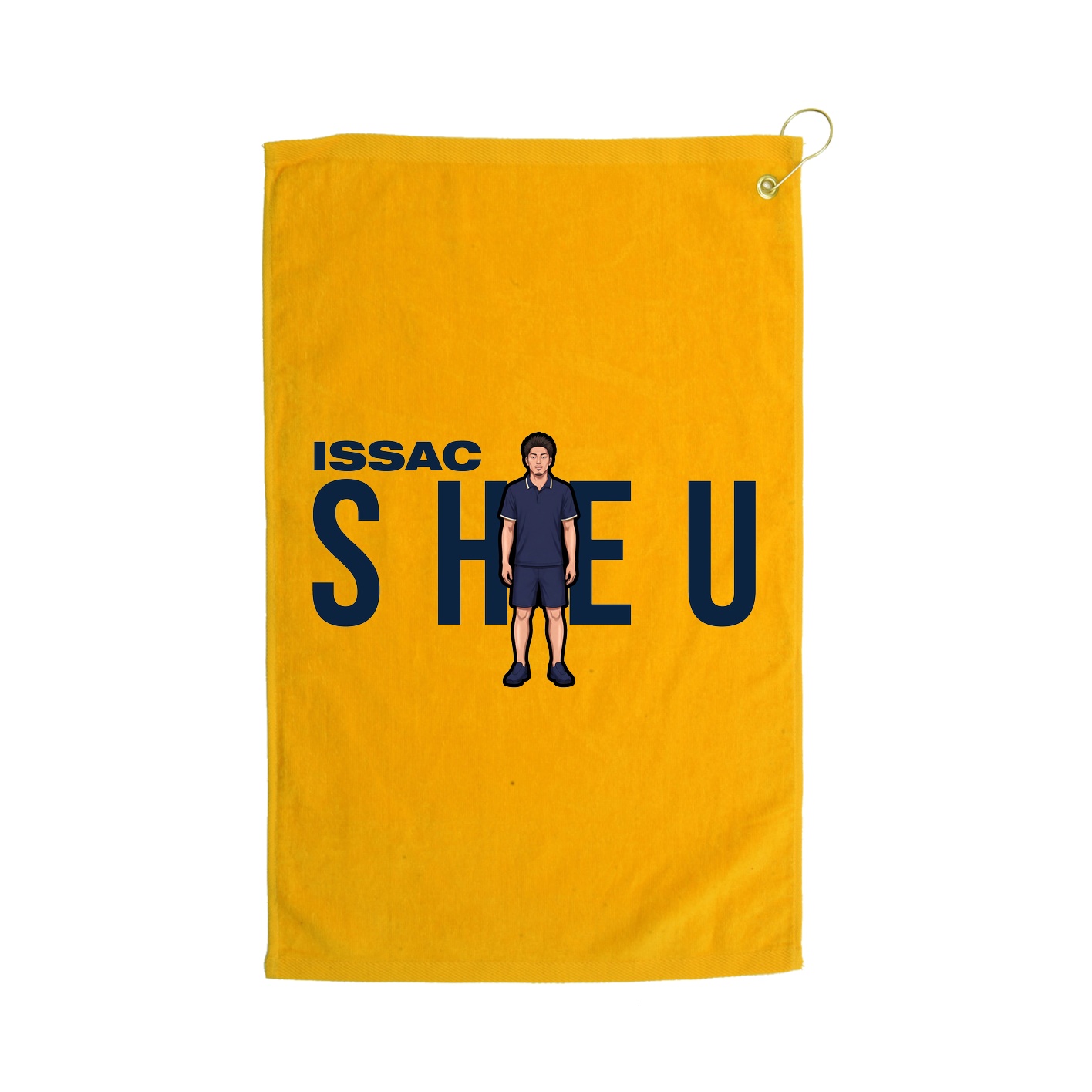 Golf Towel — Player Name in Gold
