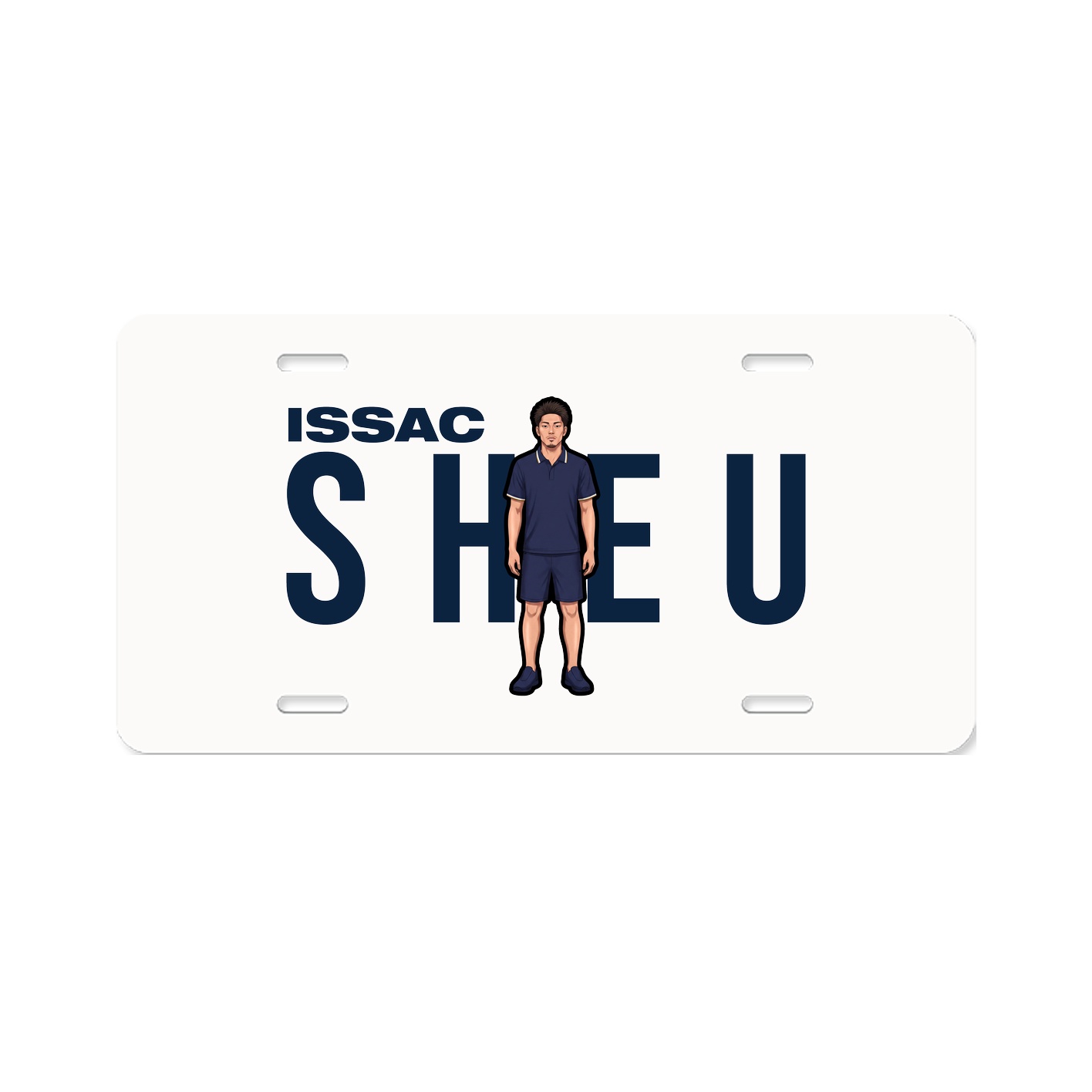 License Plate — Player Name in Classic