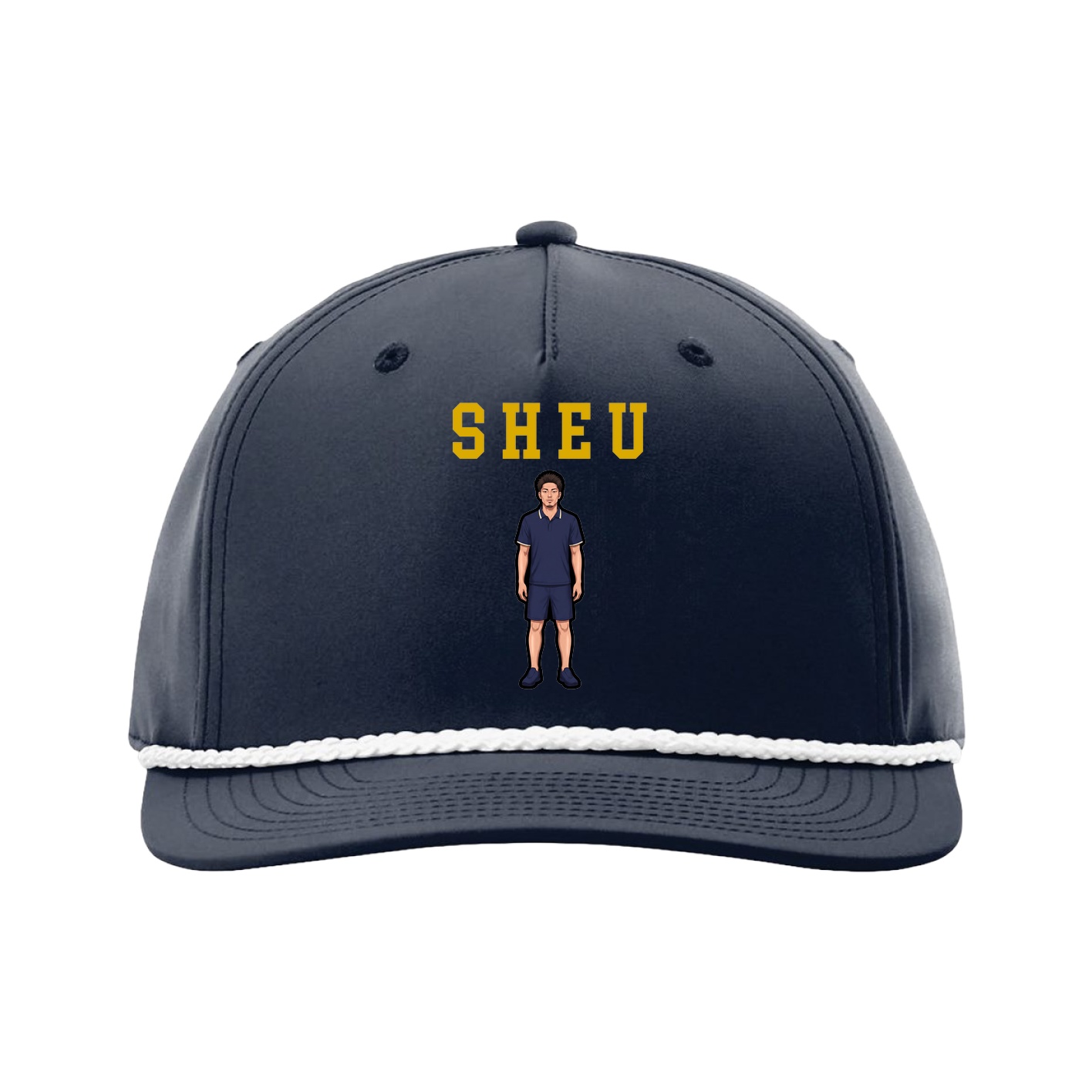 Five-Panel Classic Rope Cap — Shirsey in Navy