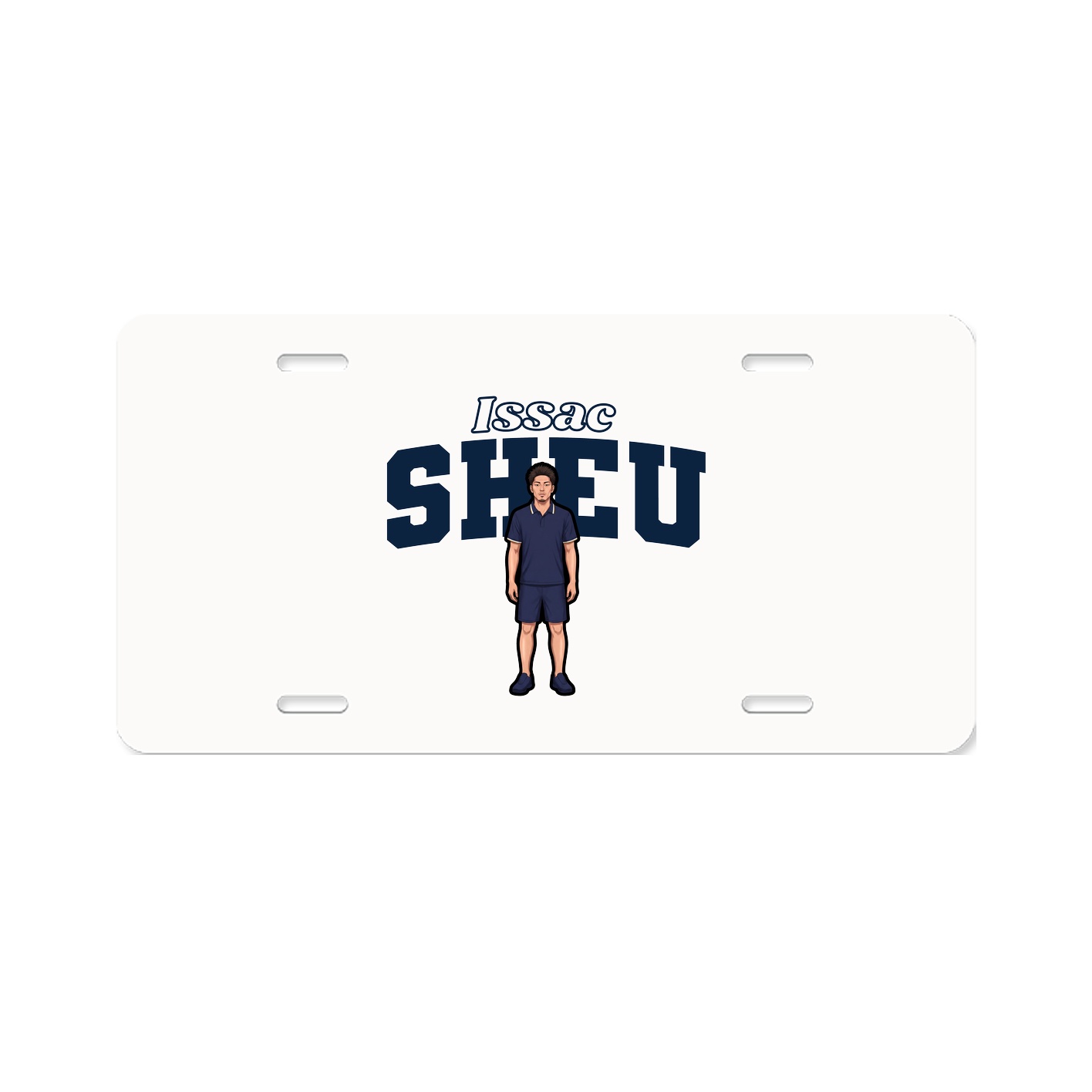 License Plate — Name Arch in Classic