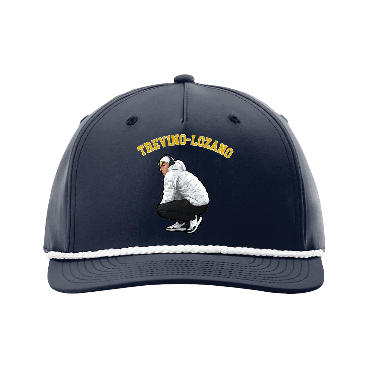 Five-Panel Classic Rope Cap — Shirsey Arch in Navy