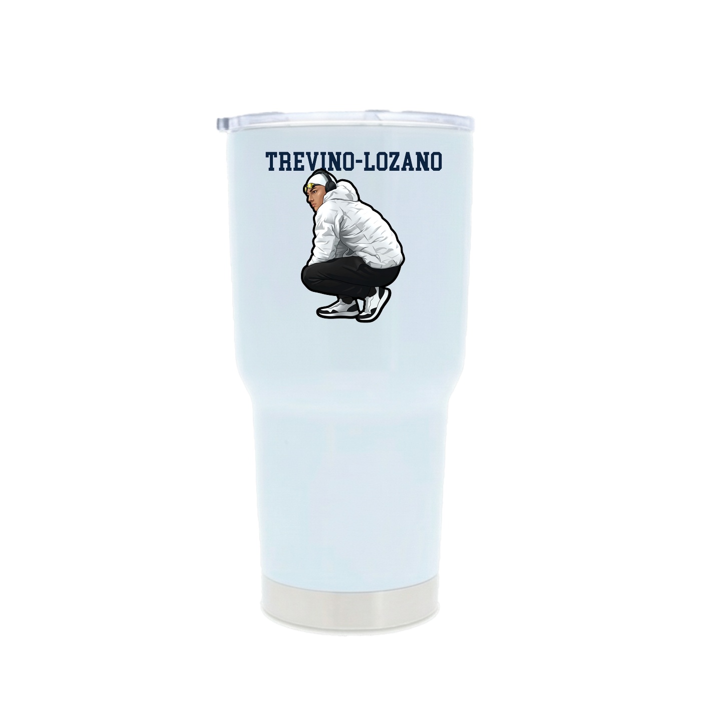 30oz Stainless Steel Tumbler — Shirsey in White