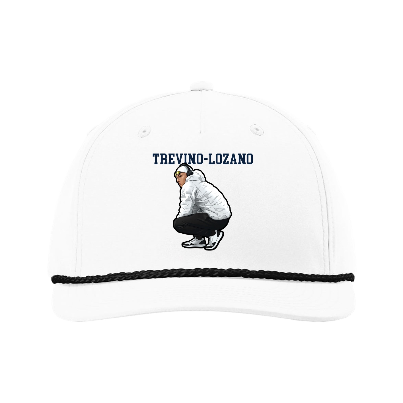 Five-Panel Classic Rope Cap — Shirsey in White