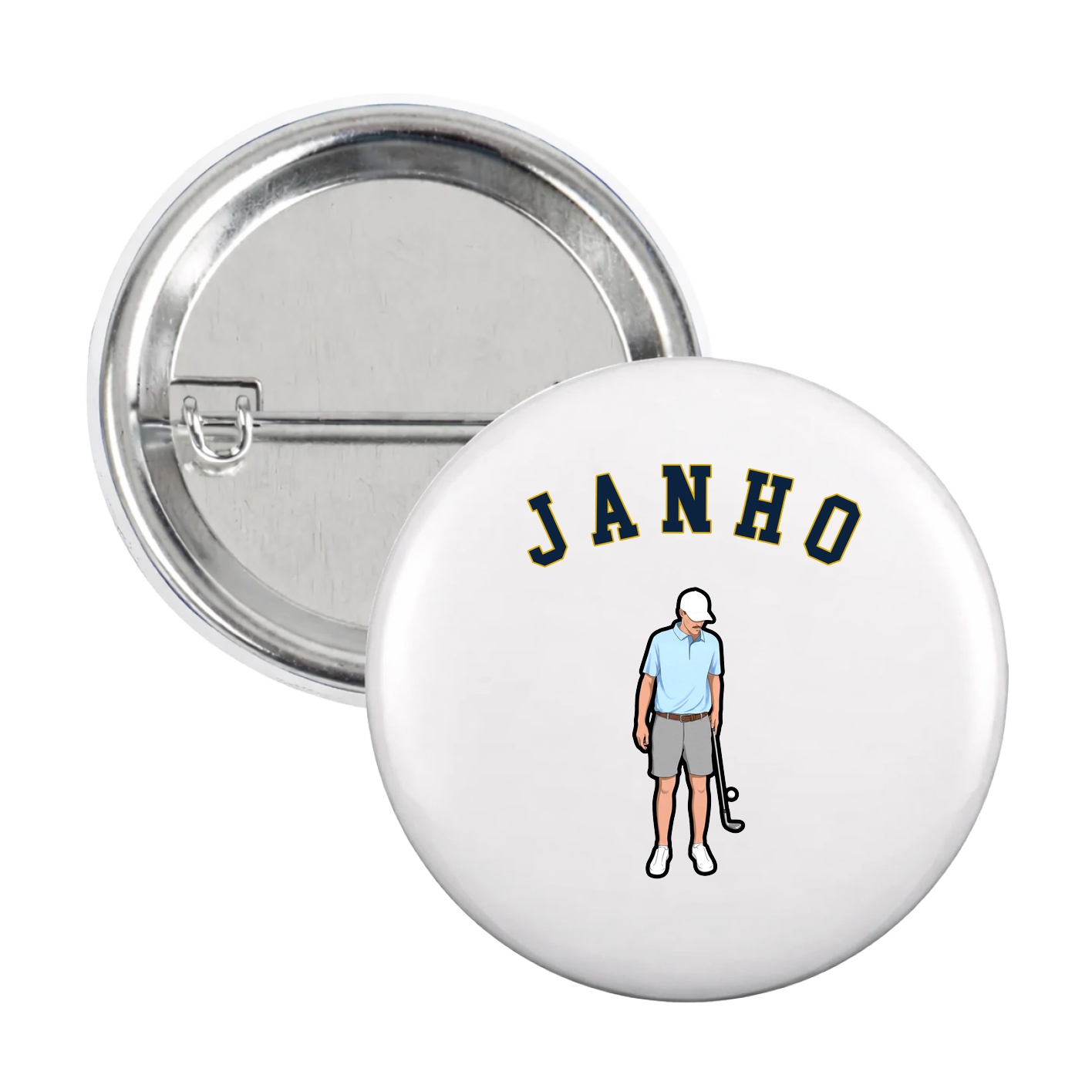 Game Day Button — Shirsey Arch in White