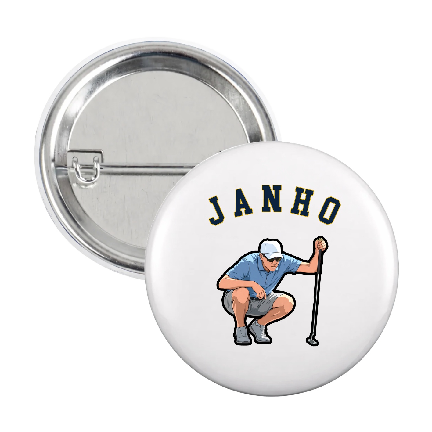 Game Day Button — Shirsey Arch in White