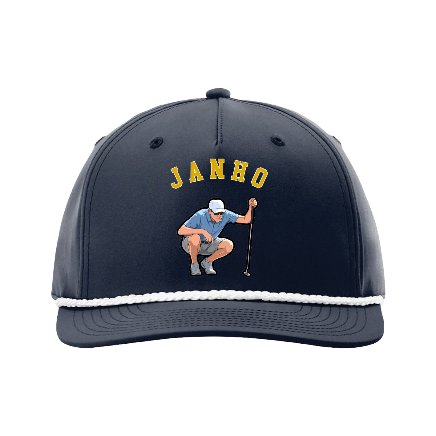 Five-Panel Classic Rope Cap — Shirsey Arch in Navy