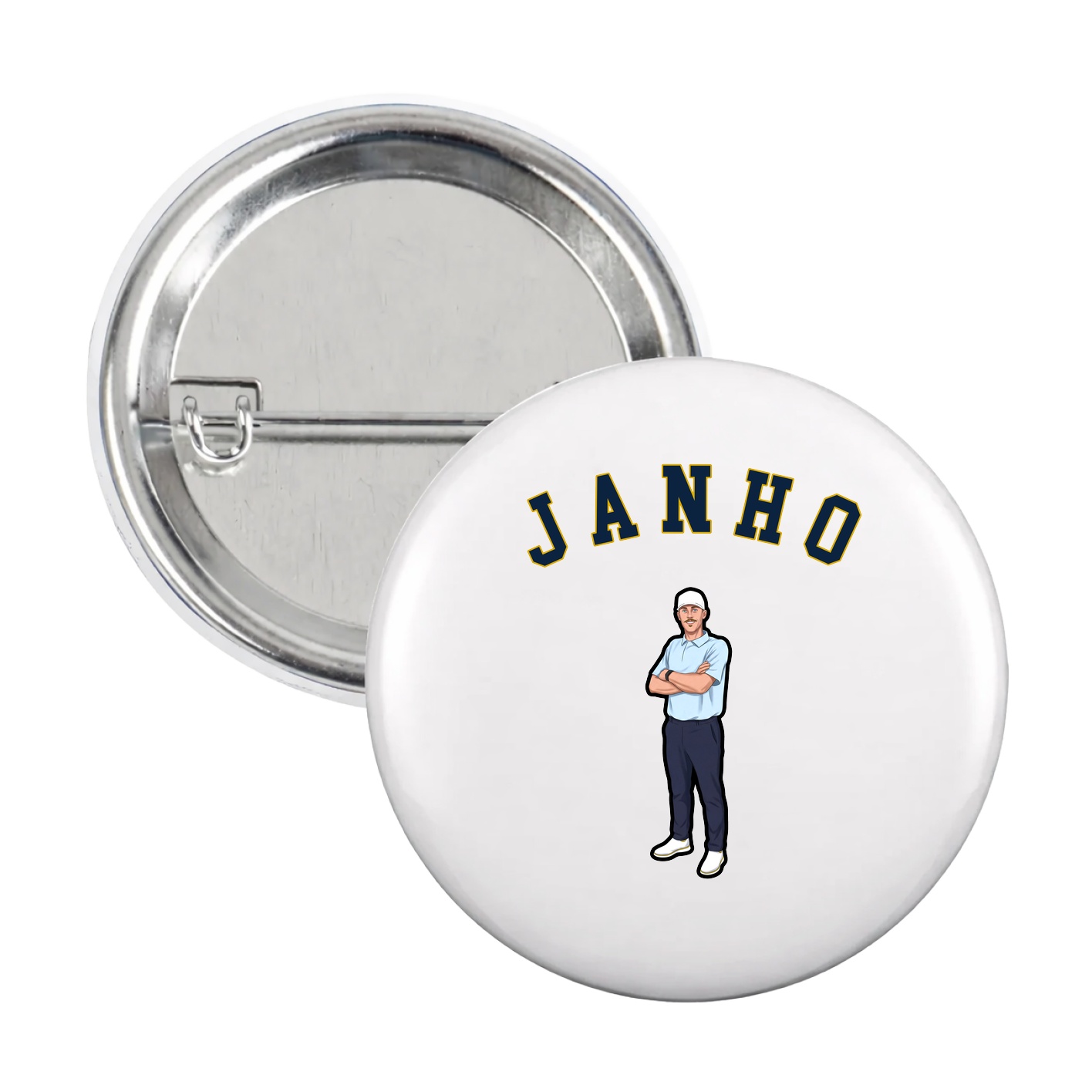 Game Day Button — Shirsey Arch in White