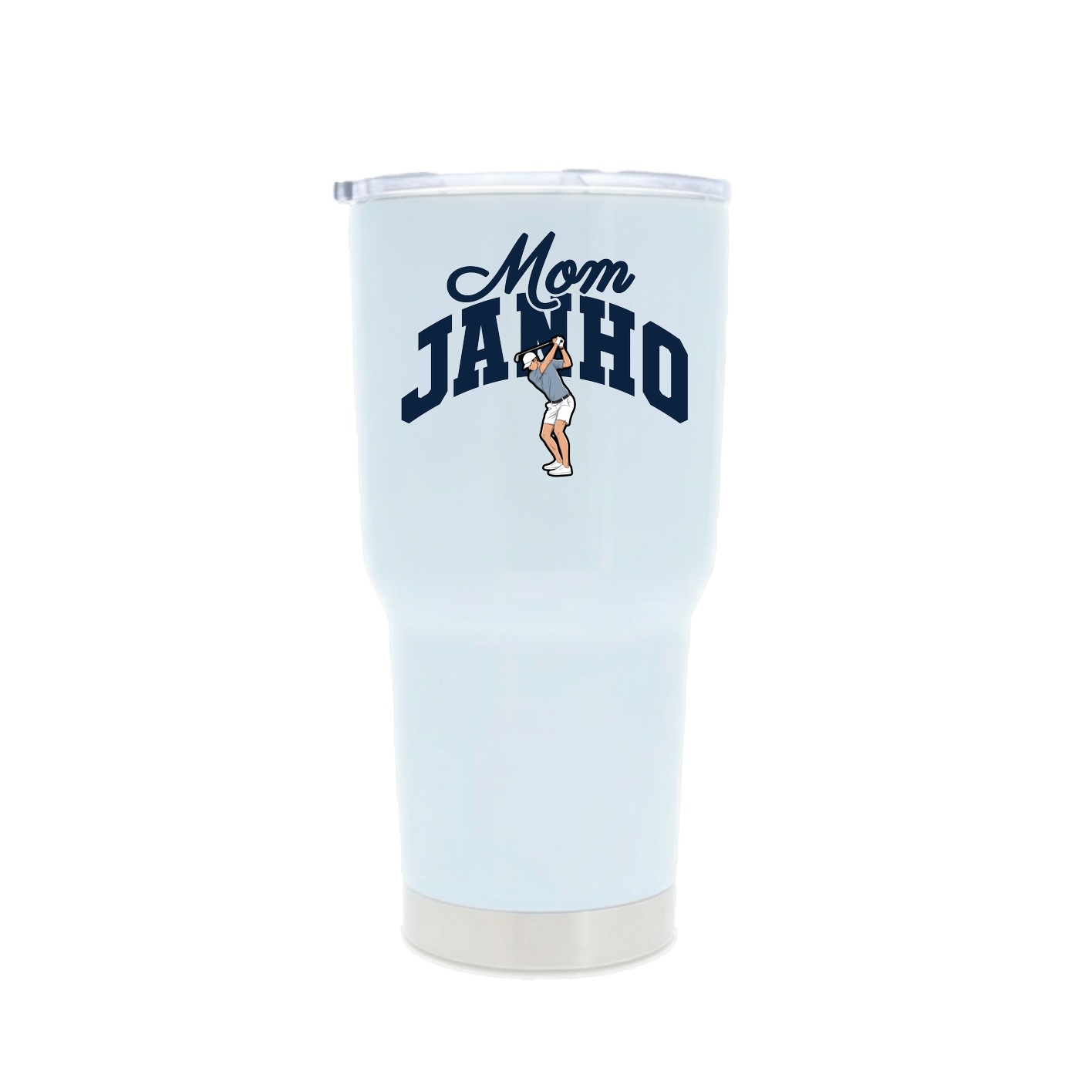 30oz Stainless Steel Tumbler — Mothers Day Arch in White