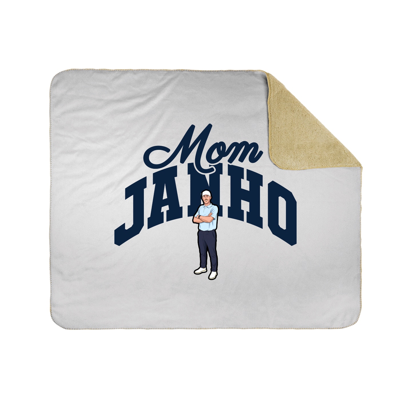Throw Blanket — Mothers Day Arch in White