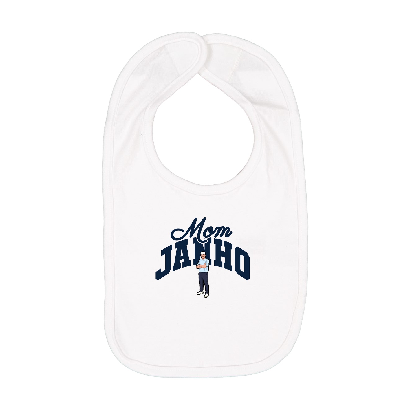 Infant Bib — Mothers Day Arch in White