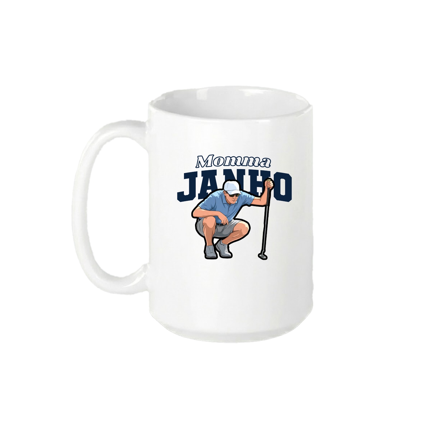 15oz Coffee Mug — Mothers Day Block in White