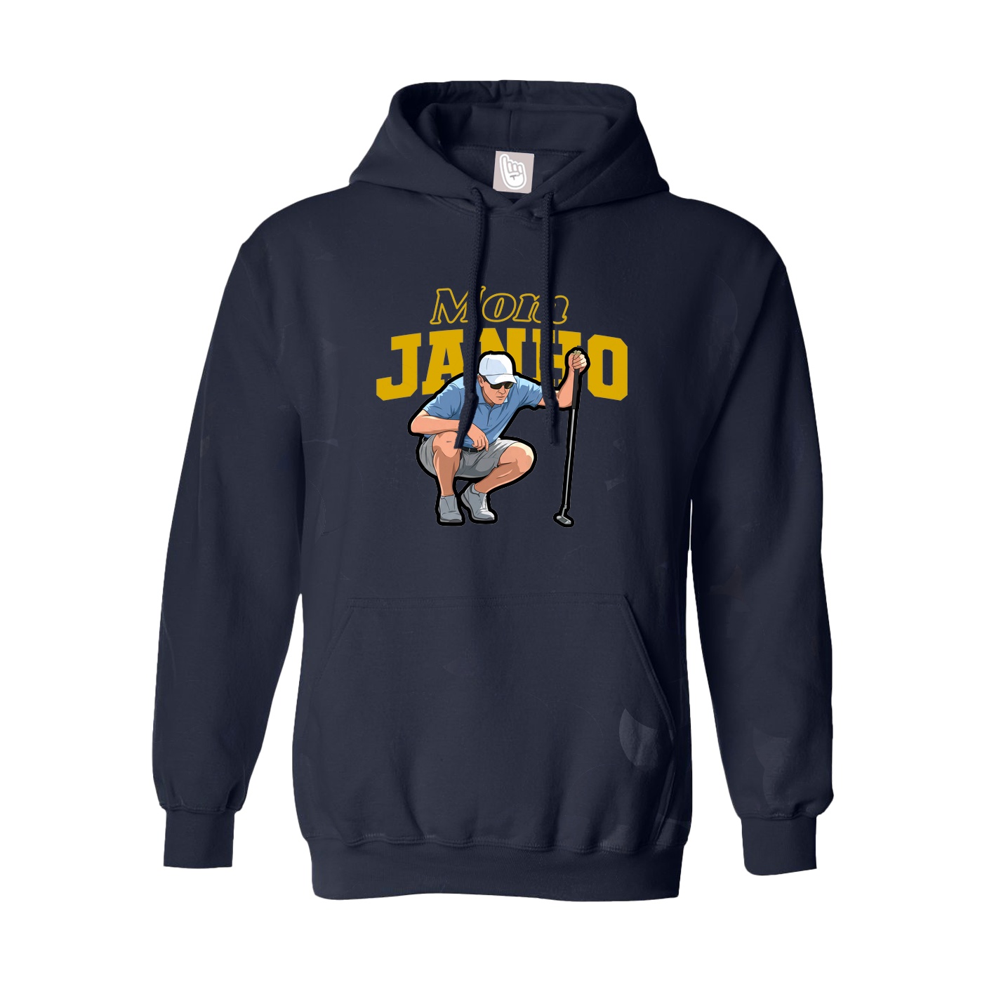 Youth Hoodie — Mothers Day Block in Navy