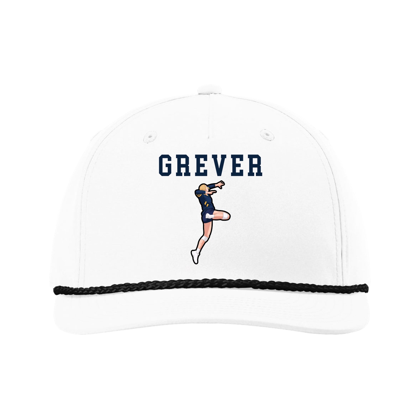 Five-Panel Classic Rope Cap — Shirsey in White