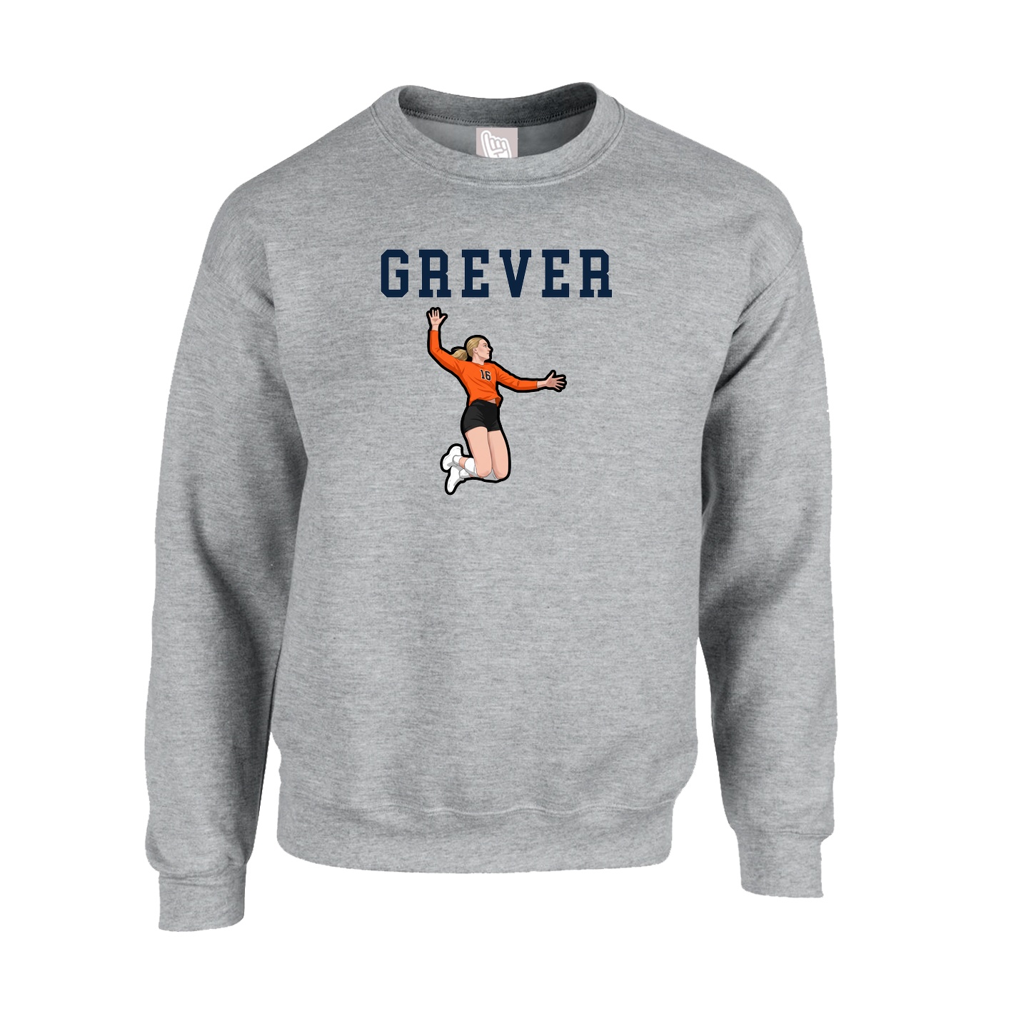 Fleece Crew — Shirsey in Grey