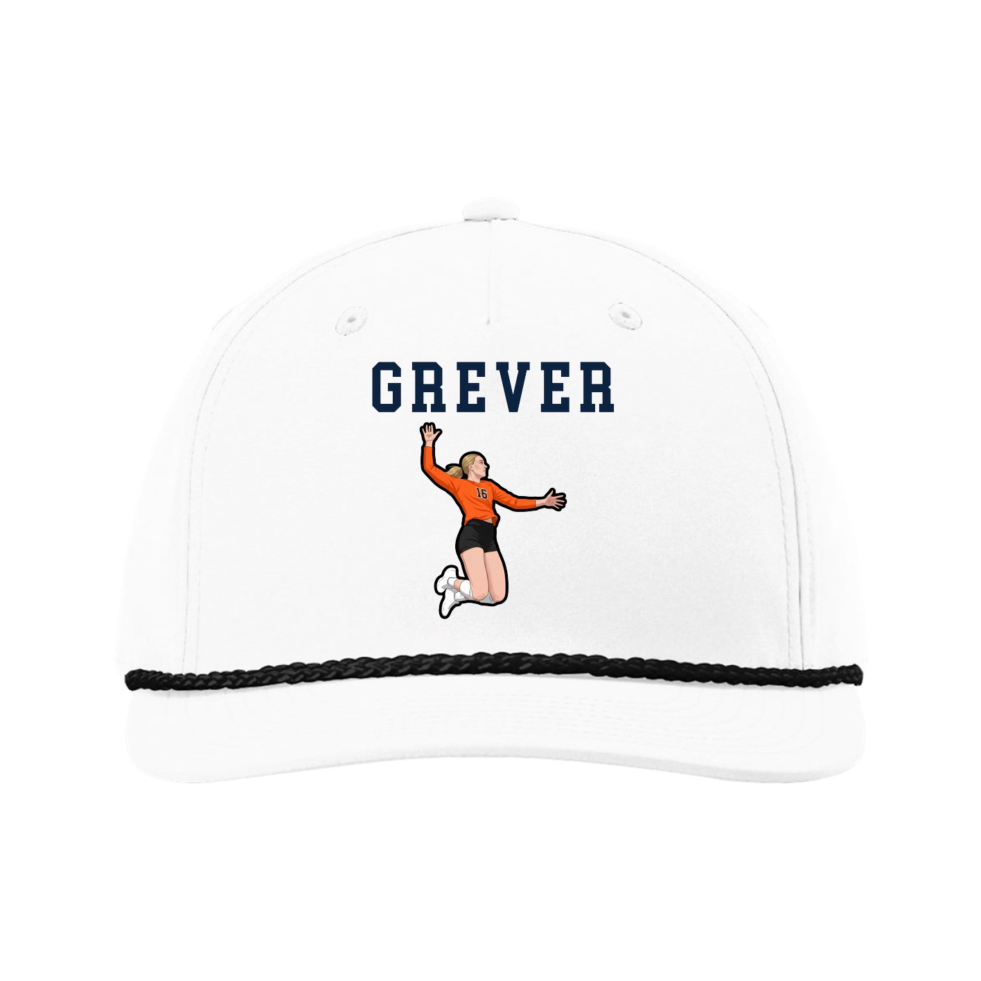 Five-Panel Classic Rope Cap — Shirsey in White