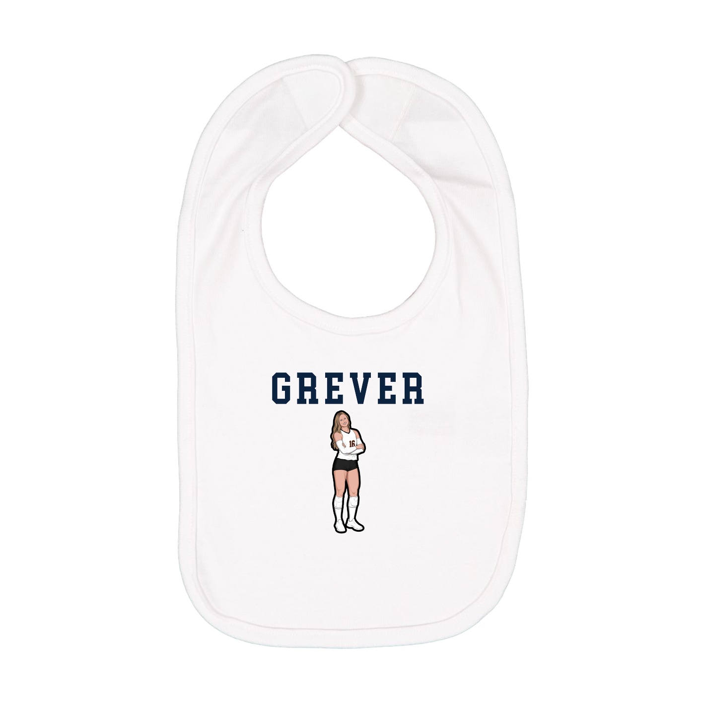 Infant Bib — Shirsey in White