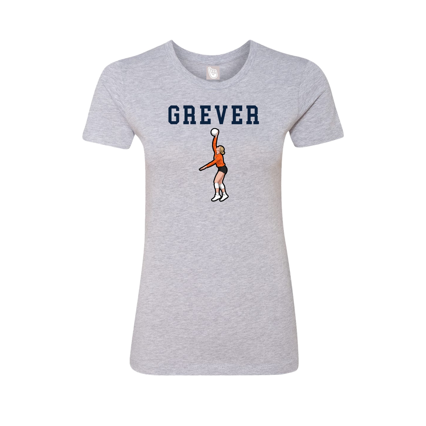 Fitted Women's Tee — Shirsey in Grey
