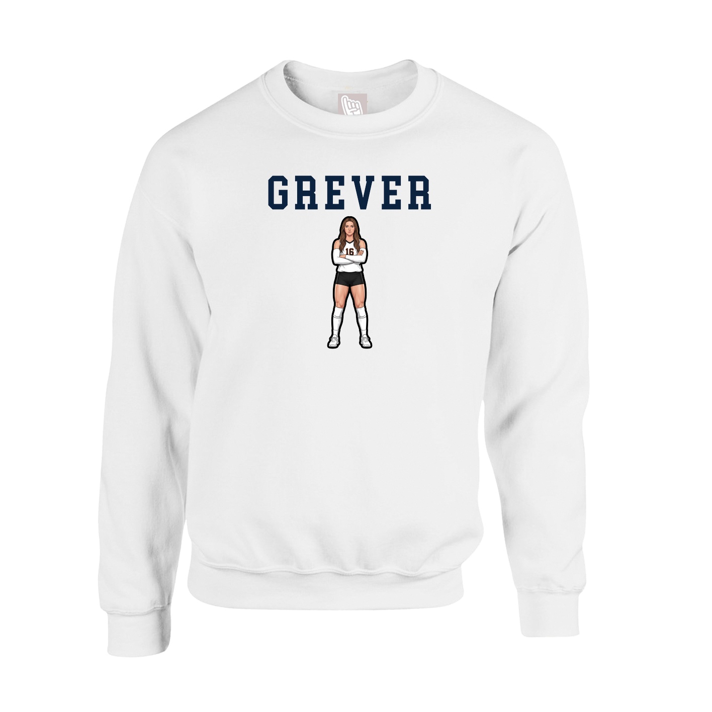 Fleece Crew — Shirsey in White