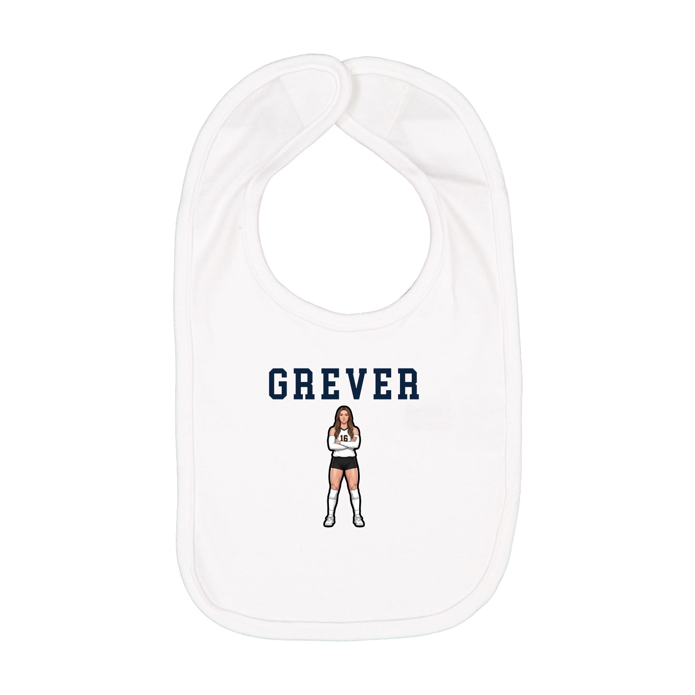 Infant Bib — Shirsey in White