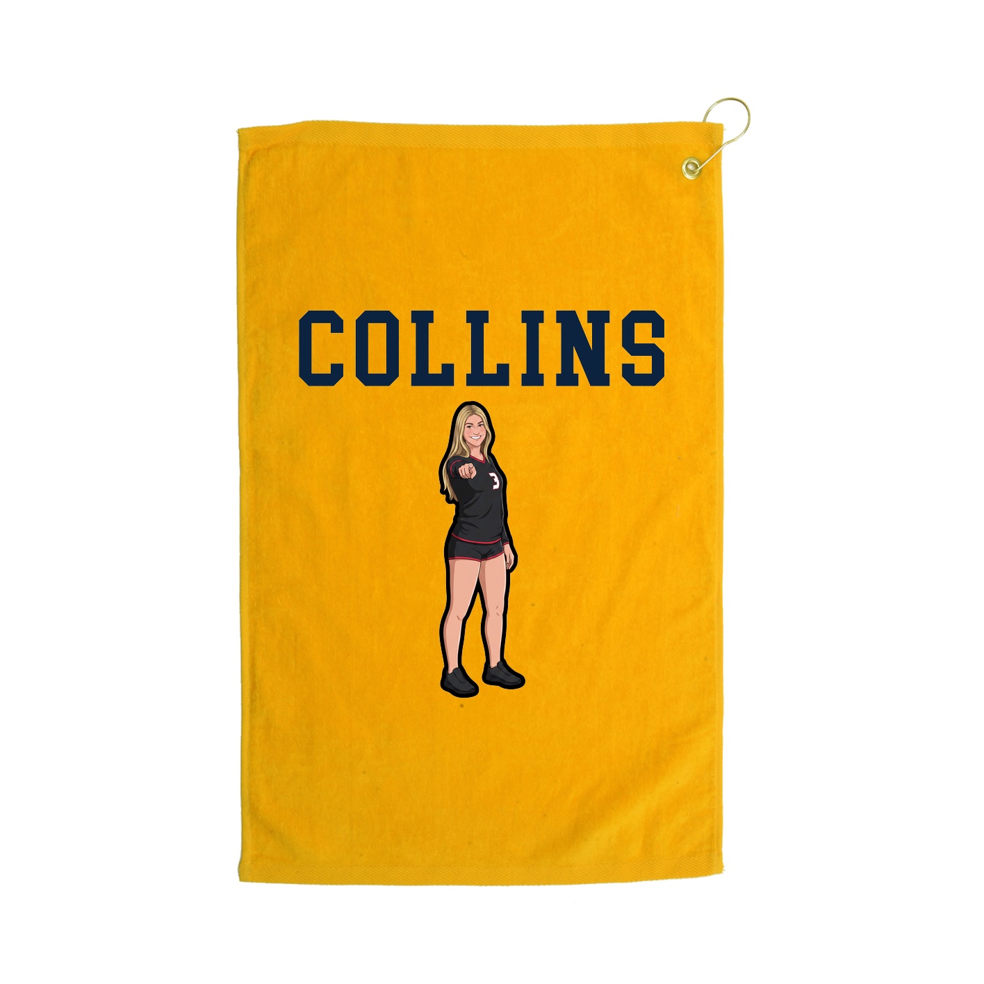 Golf Towel — Shirsey in Gold