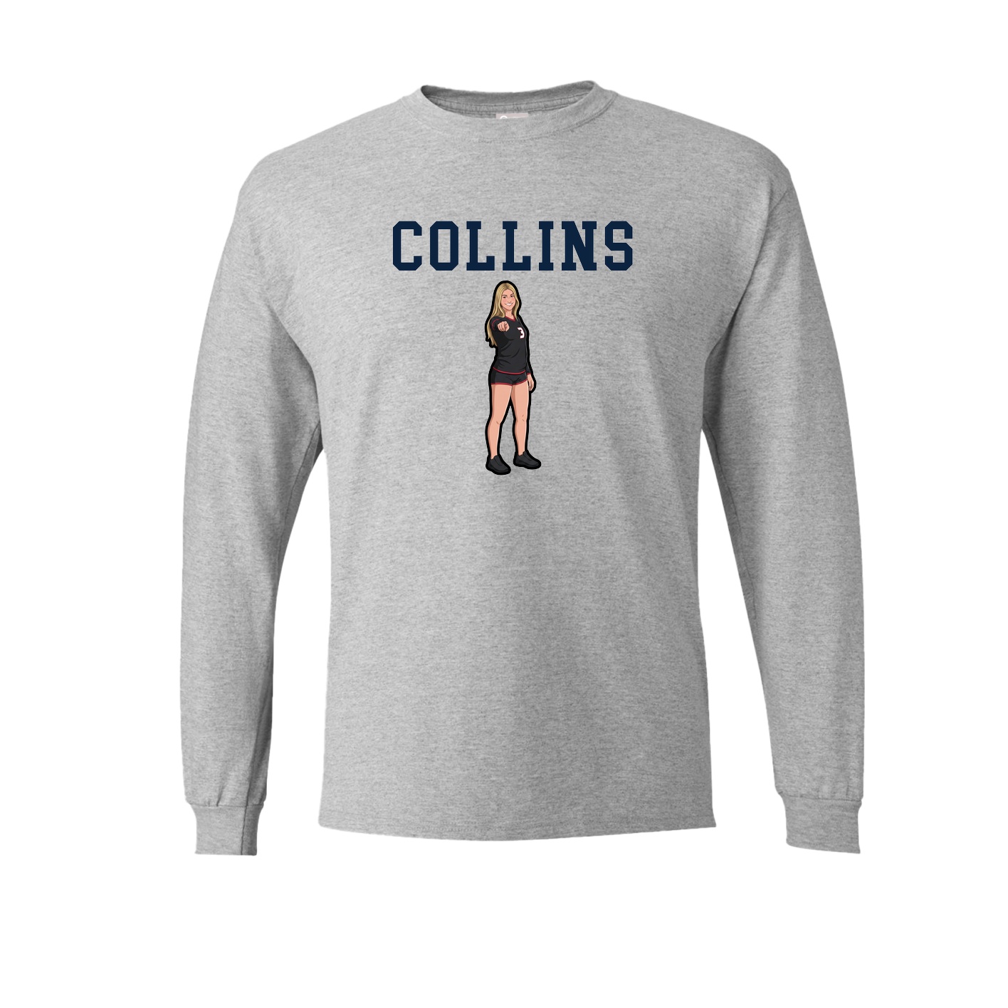 Long Sleeve Tee — Shirsey in Grey