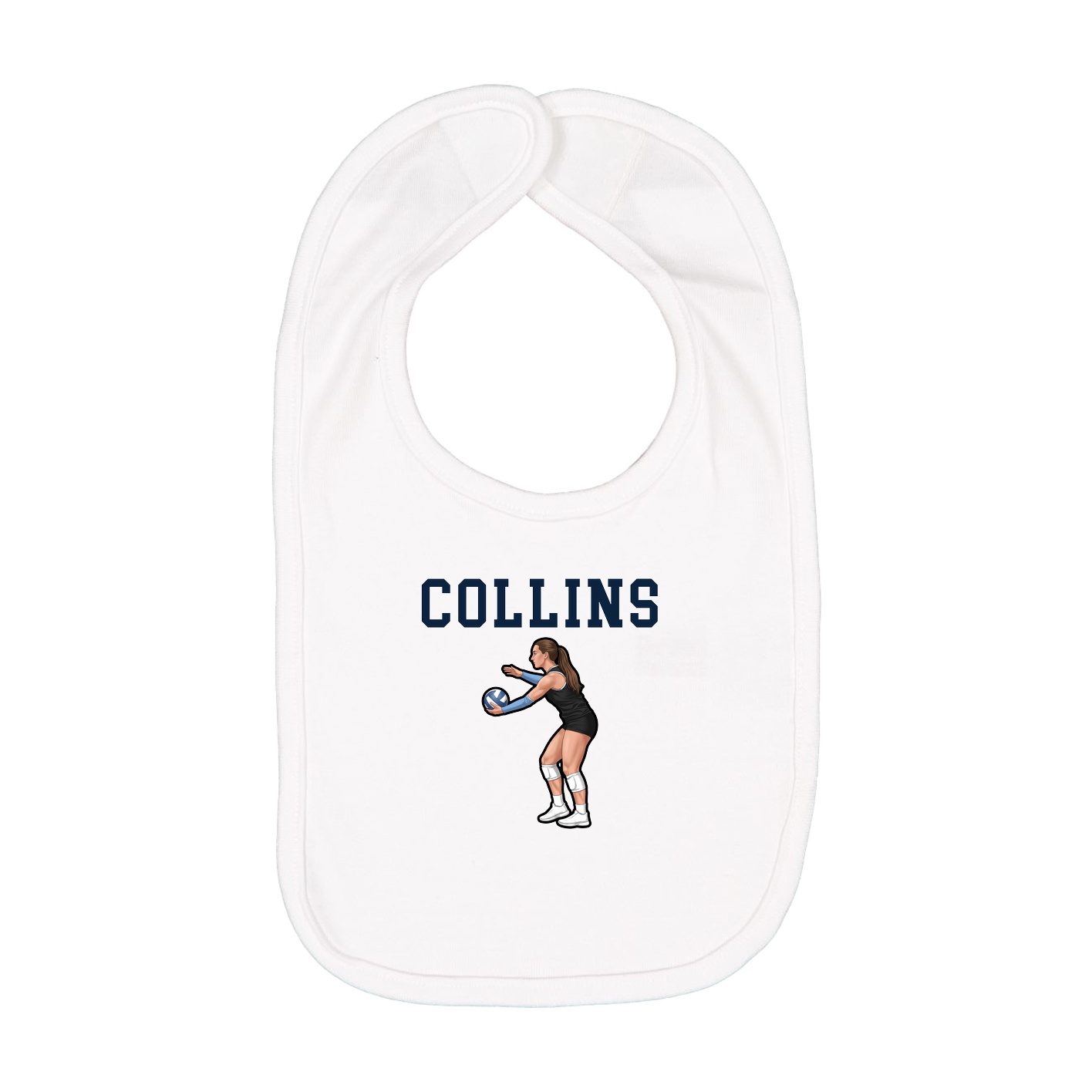 Infant Bib — Shirsey in White