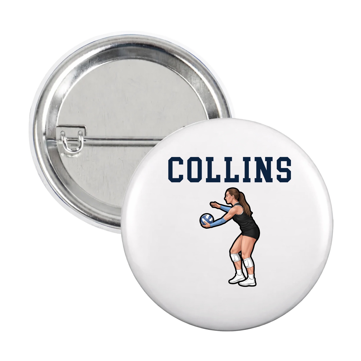 Game Day Button — Shirsey in White