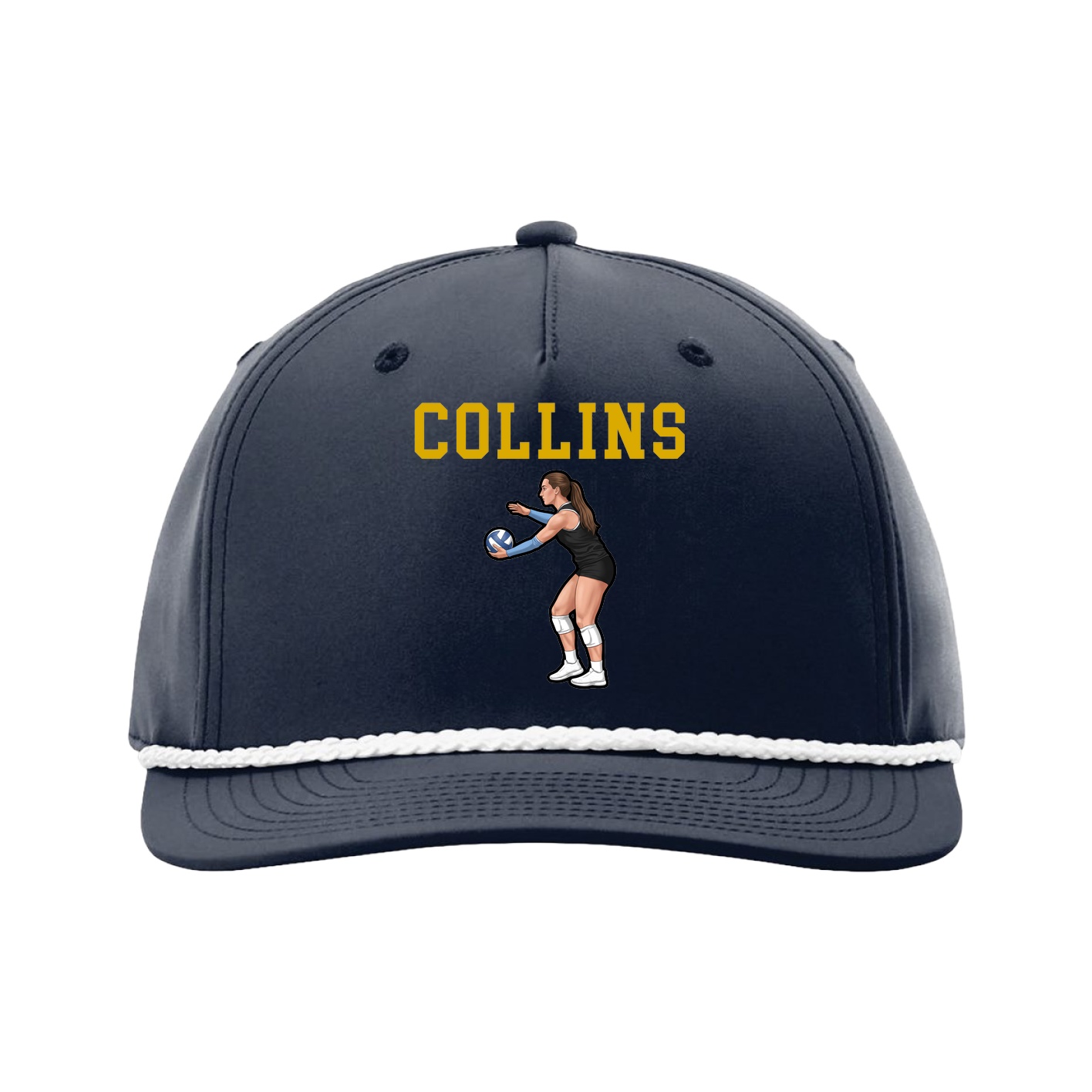 Five-Panel Classic Rope Cap — Shirsey in Navy