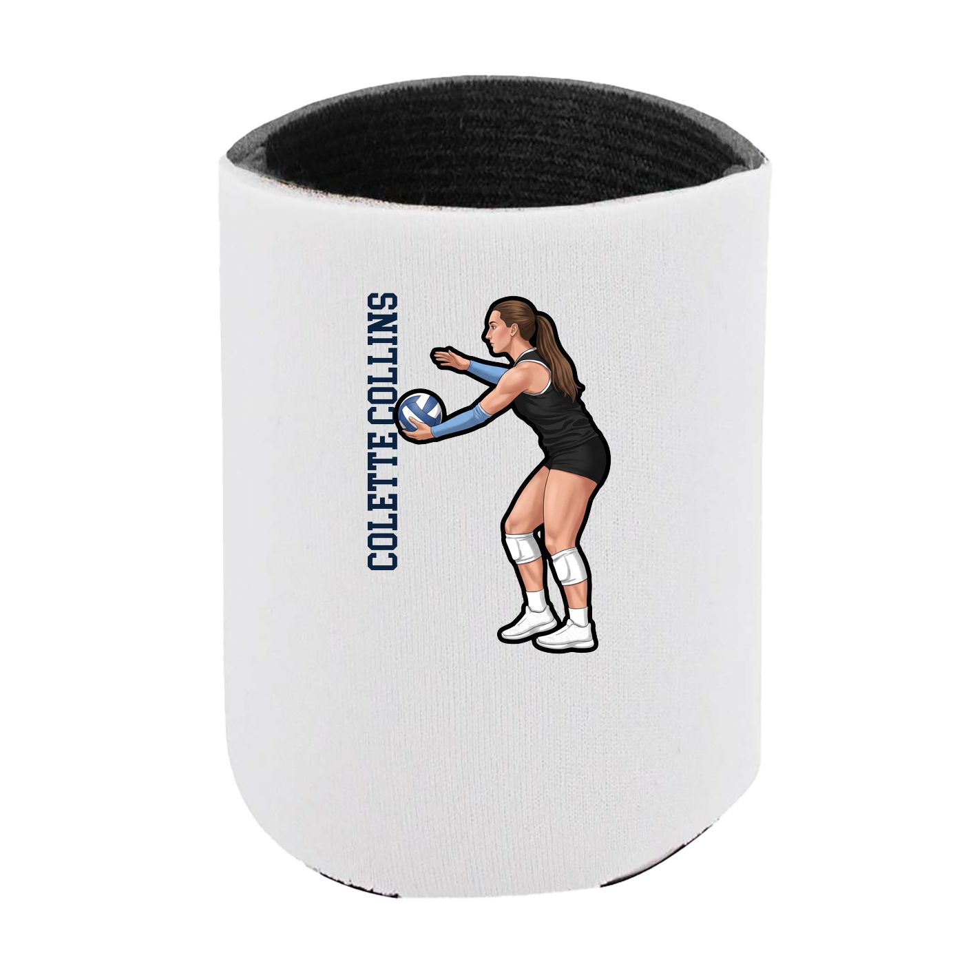 Can Holder — Name Vertical in White