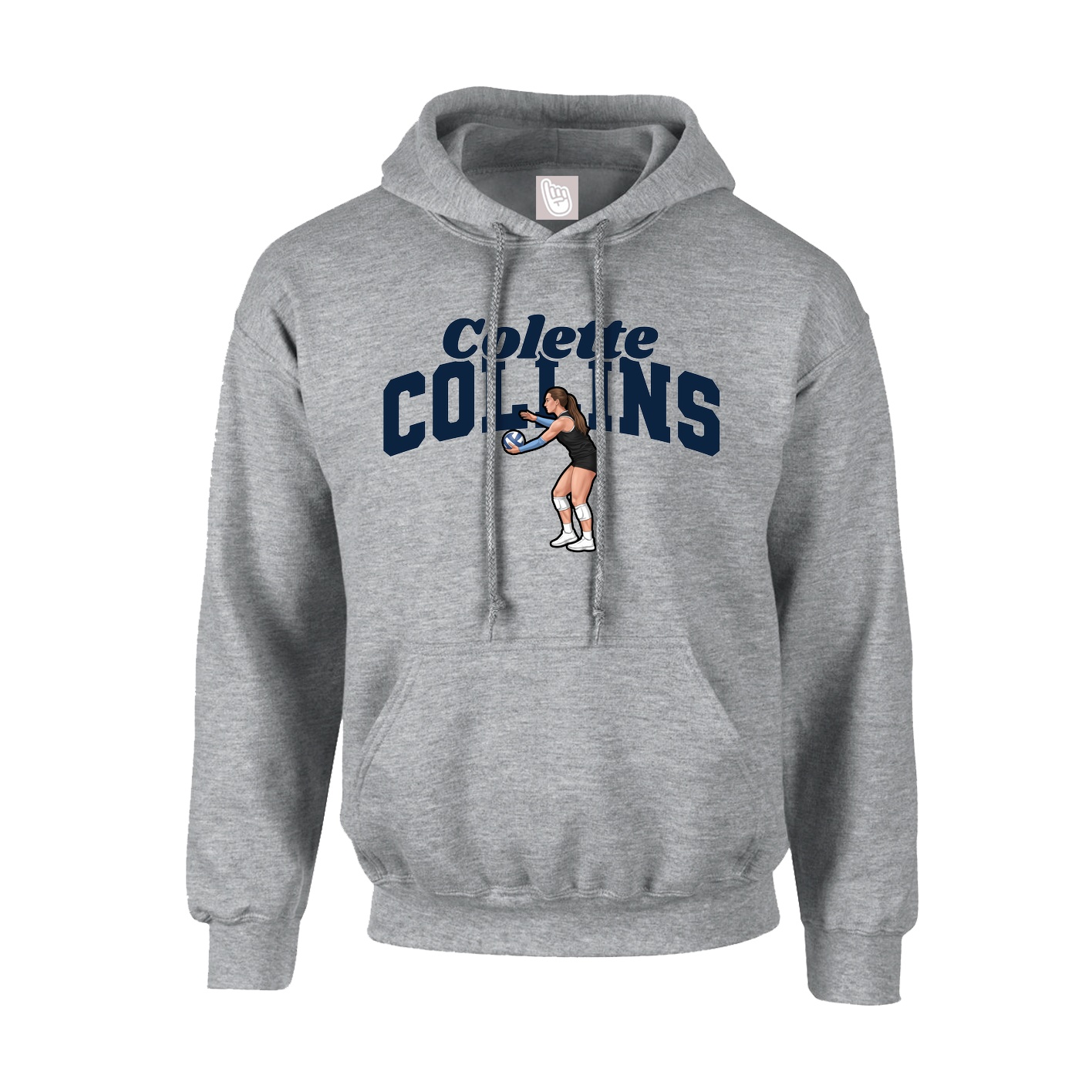 Hoodie — Signature Arch in Grey