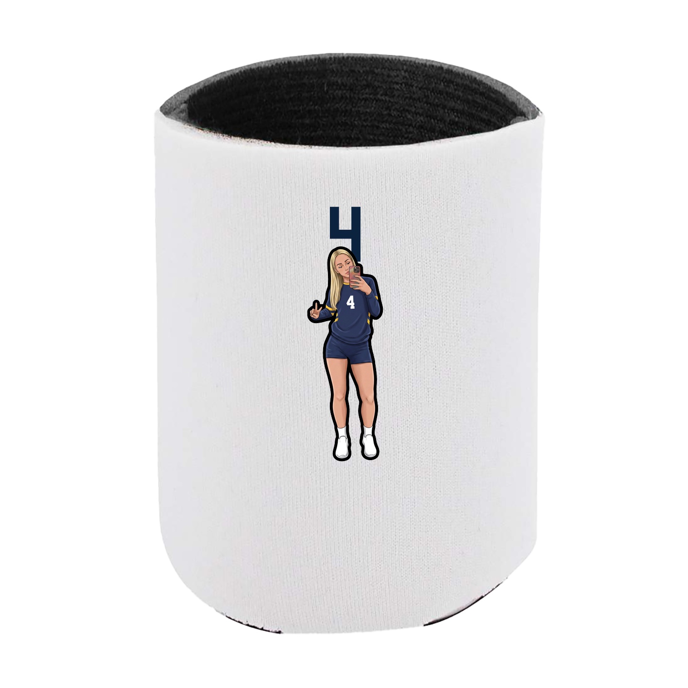 Can Holder — Number Top in White