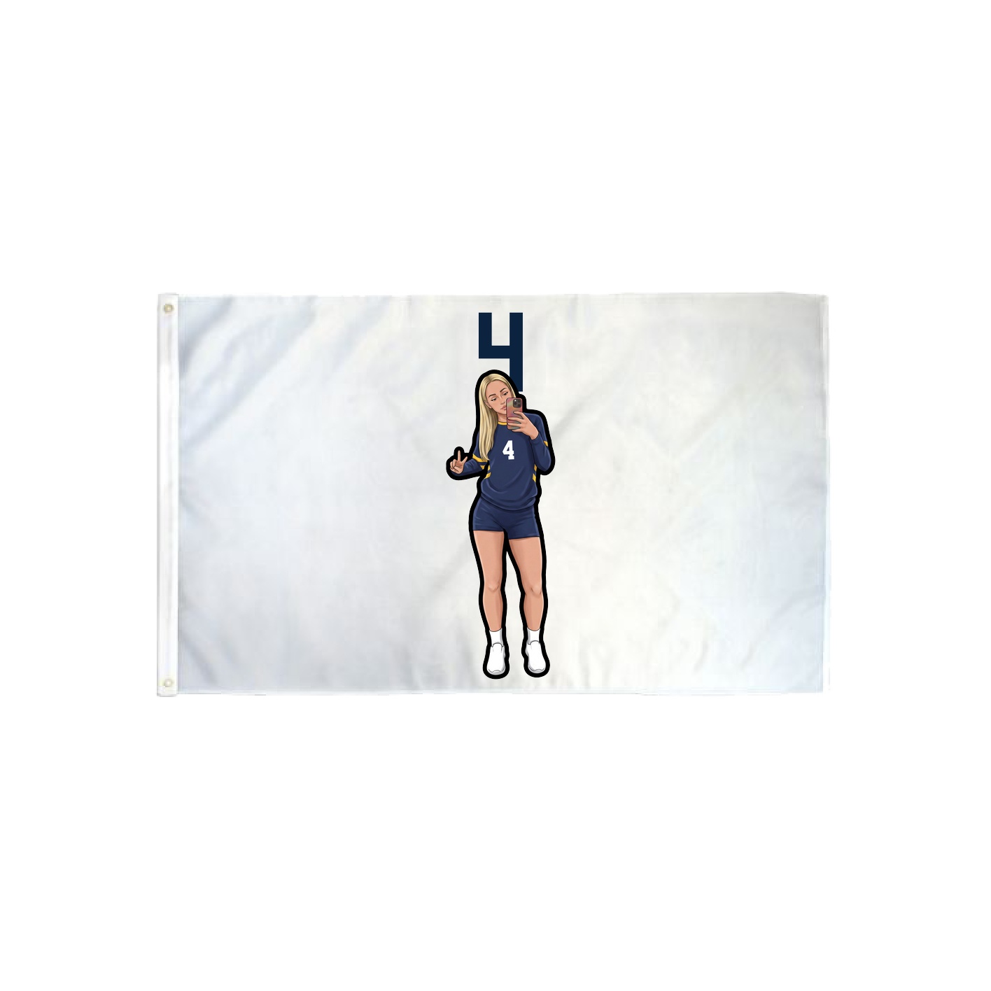 3x5 Flag — Number Top in Classic