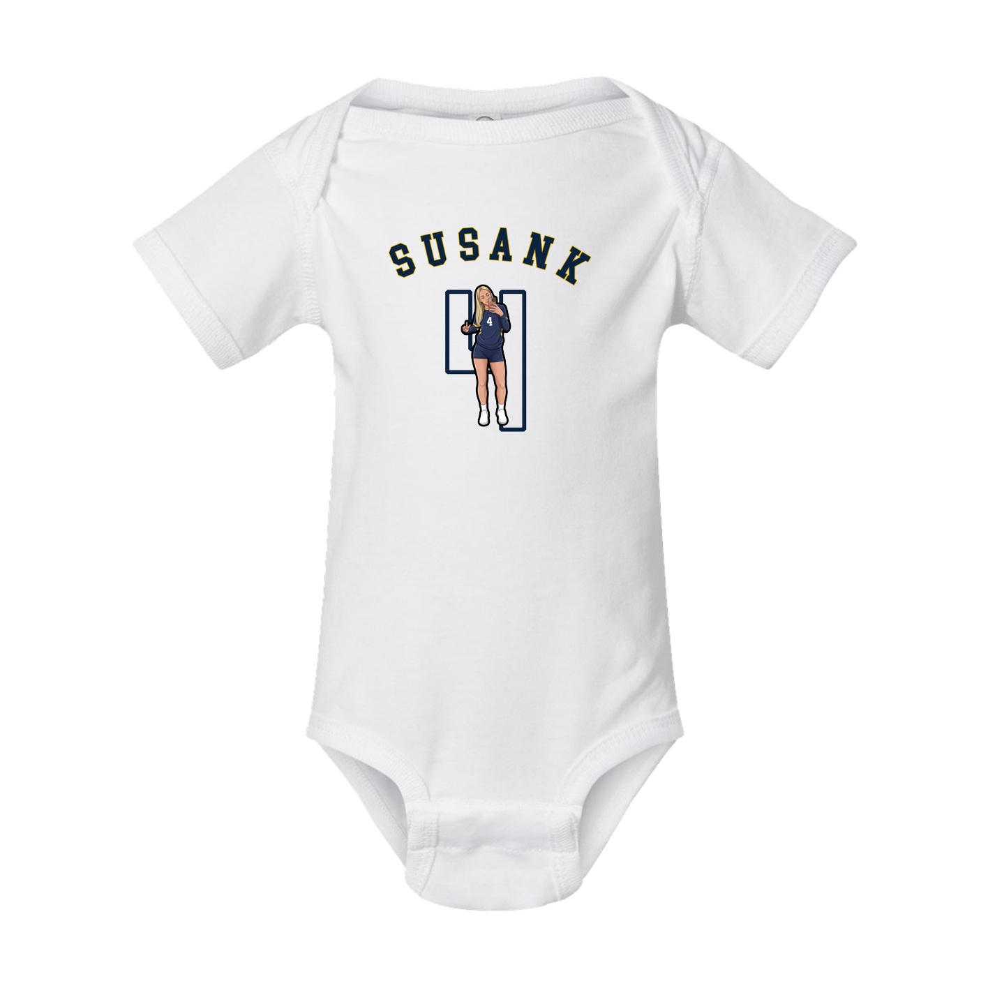 Baby Onesie — Shirsey Arch in White