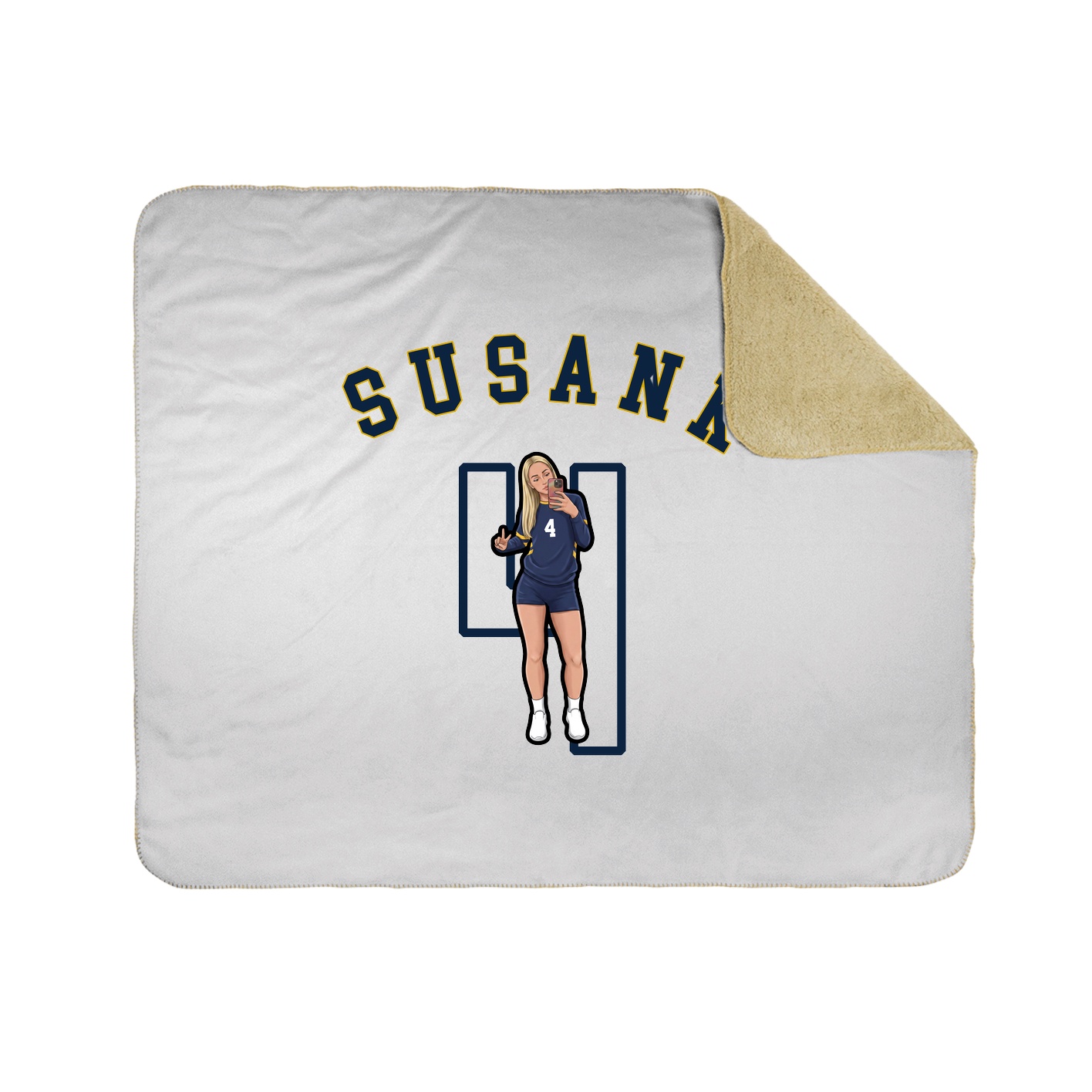 Throw Blanket — Shirsey Arch in White