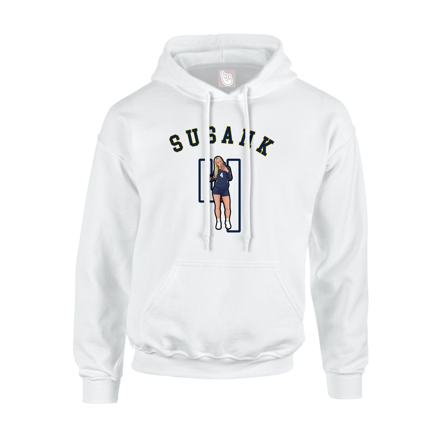 Hoodie — Shirsey Arch in White