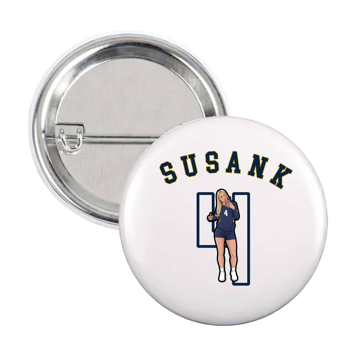 Game Day Button — Shirsey Arch in White