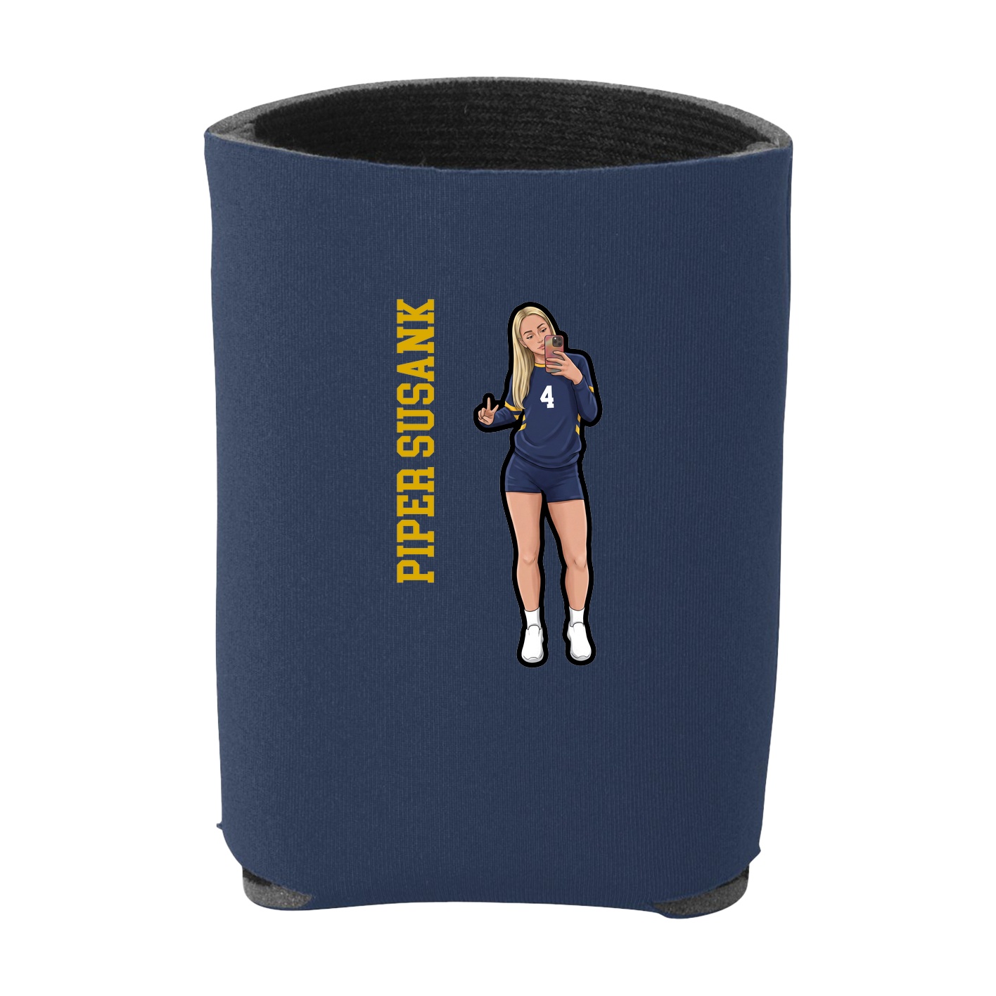 Can Holder — Name Vertical in Navy